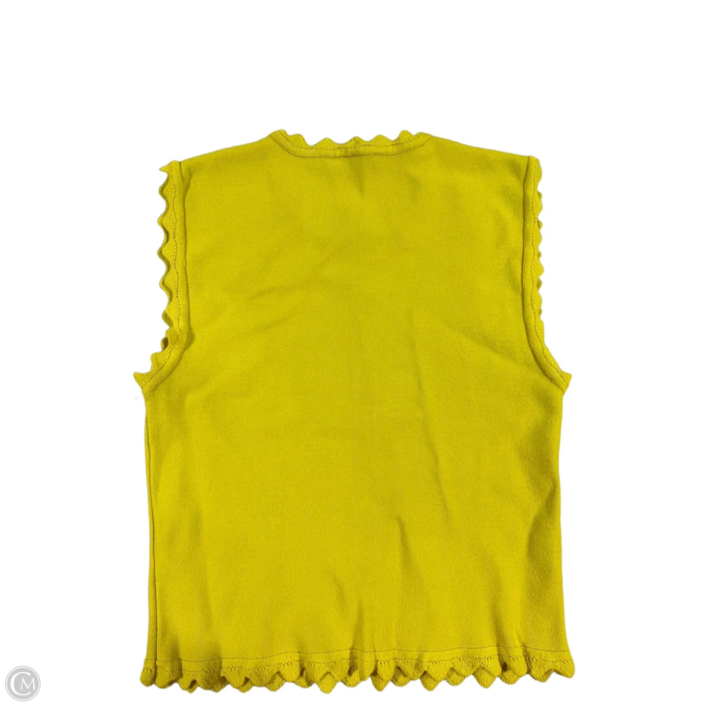 Top Sleeveless By Zara In Yellow, Size: L