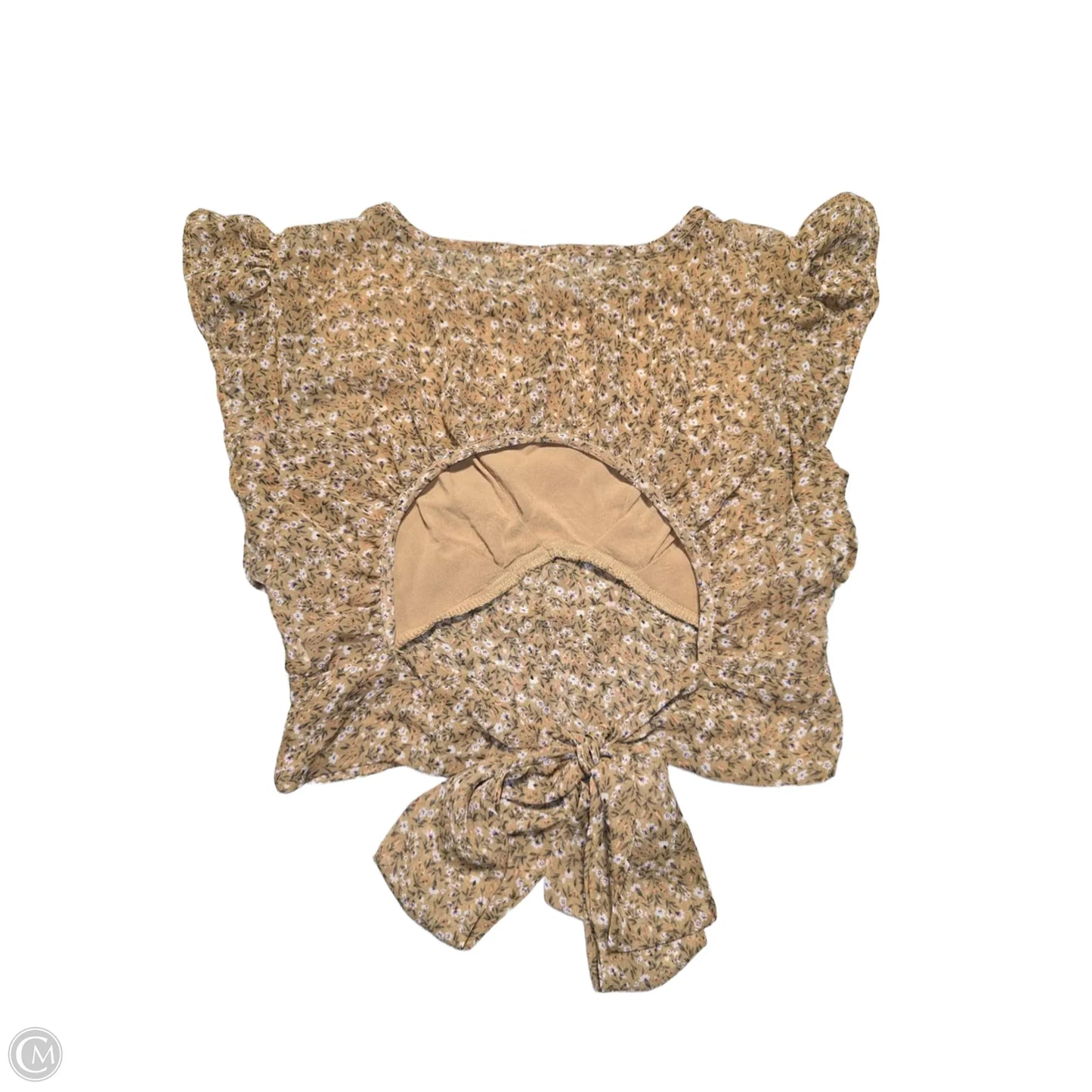 Top Short Sleeve Basic By Cmc In Floral Print, Size: S