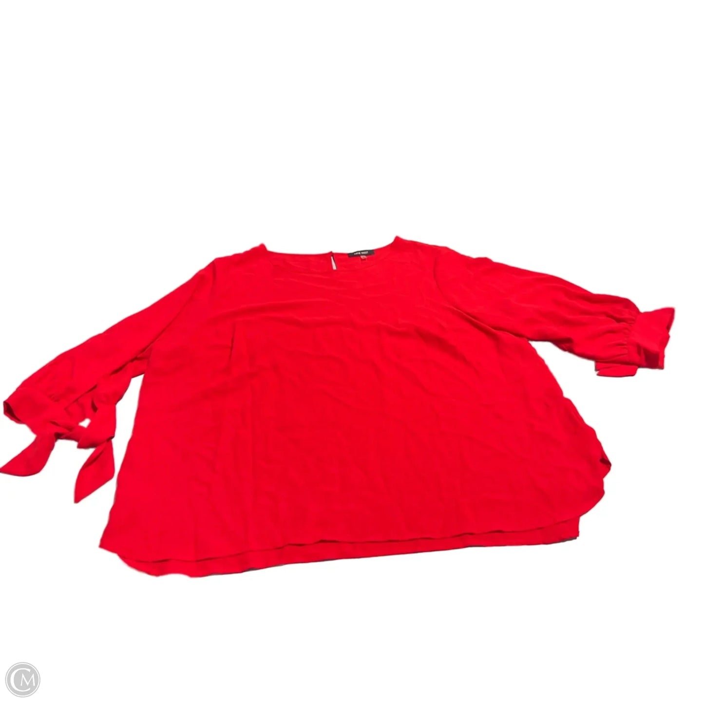 Top Long Sleeve By Nine West In Red, Size: 3x
