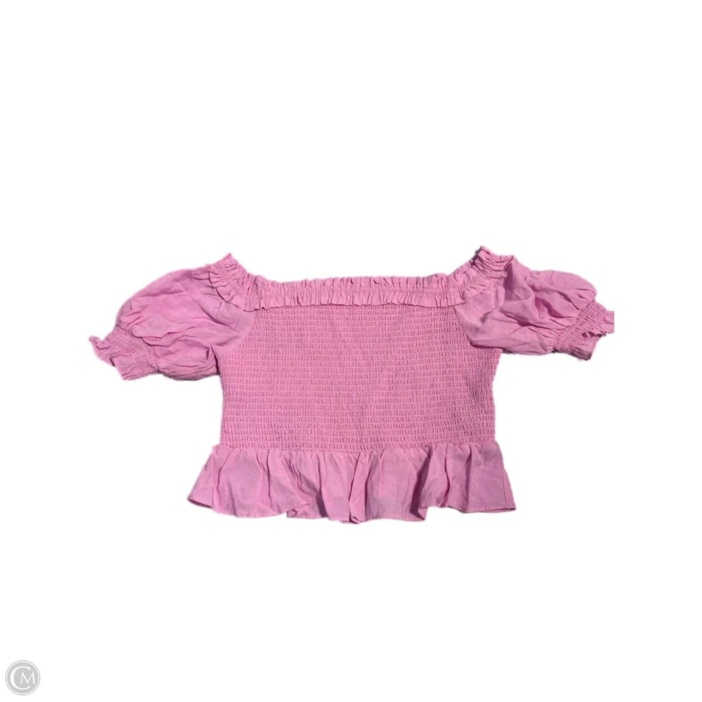 Top Short Sleeve By Endless Rose In Pink, Size: M
