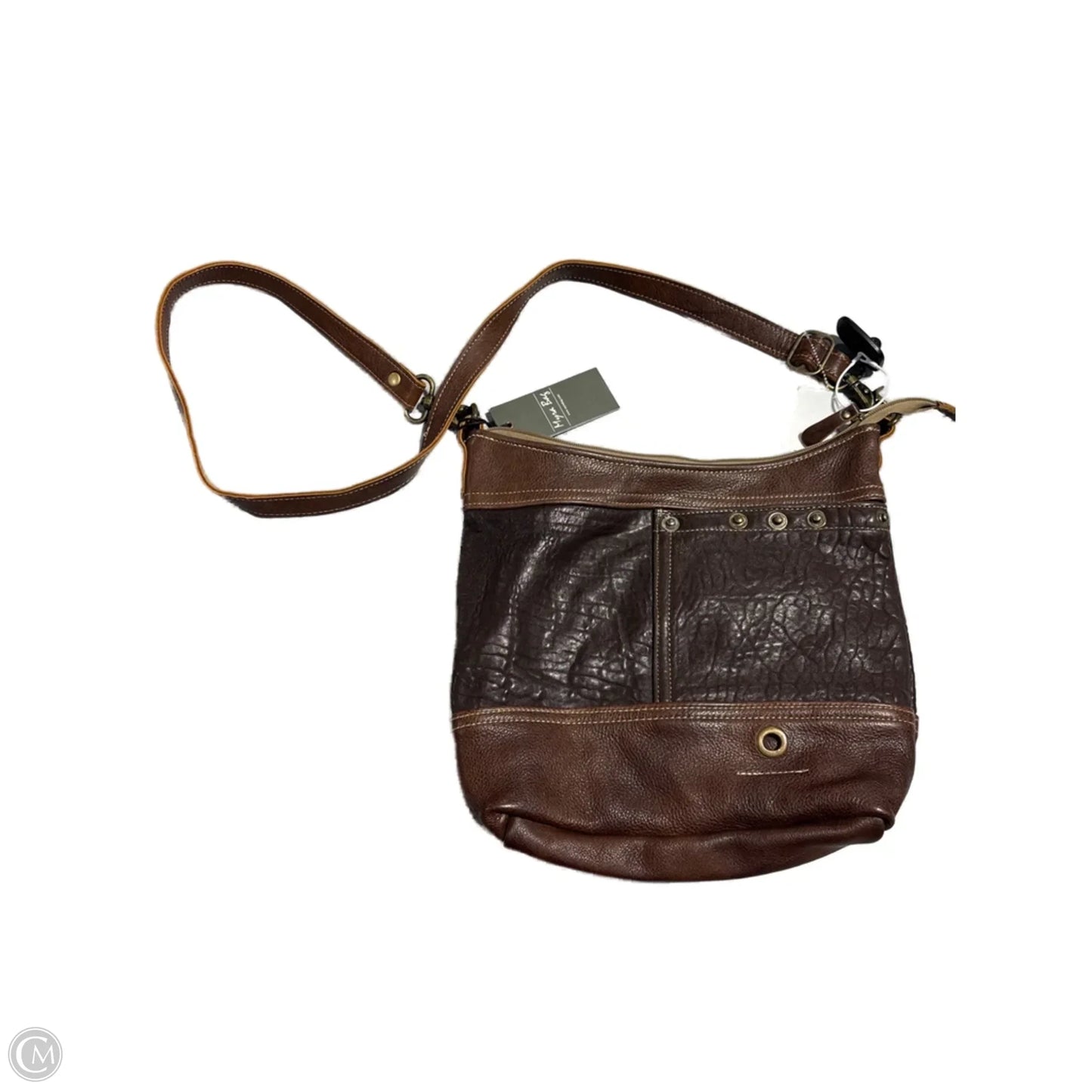 Handbag Leather By Myra, Size: Medium