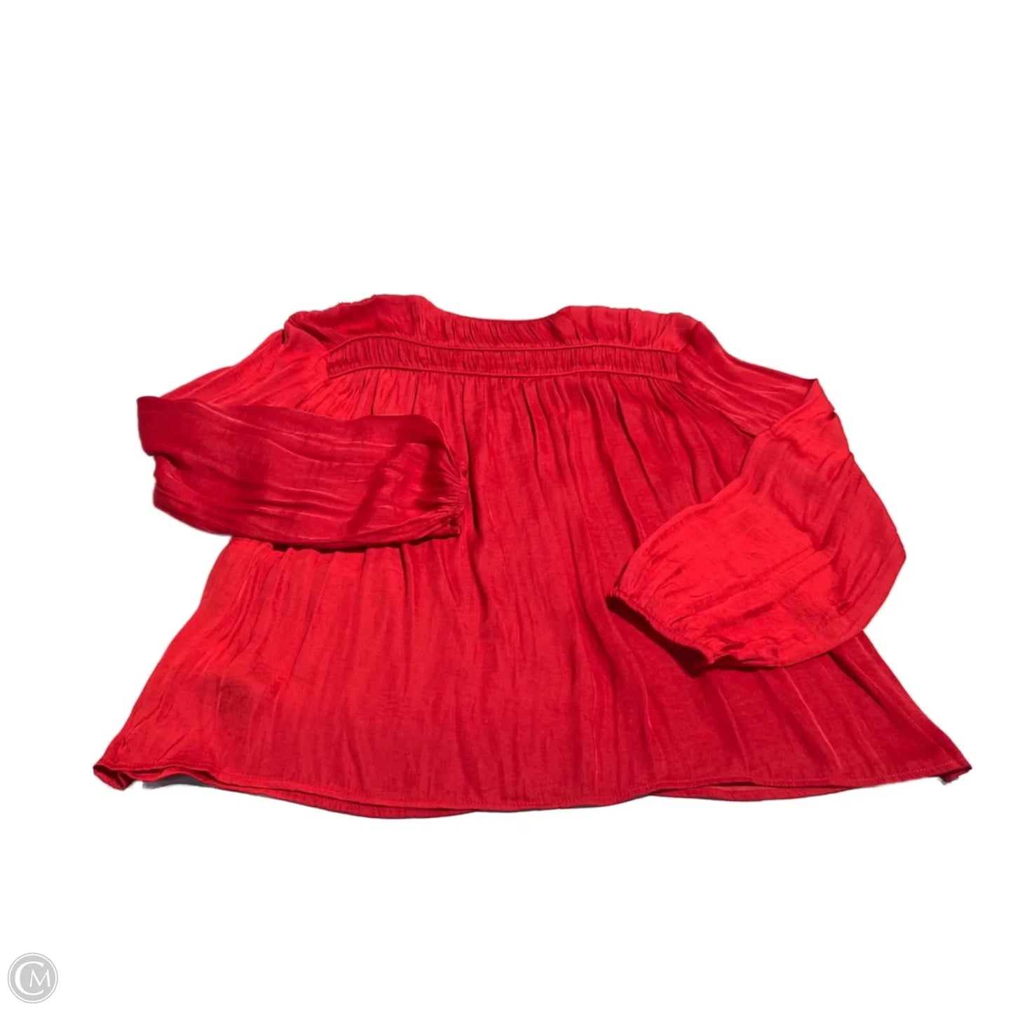 Top Long Sleeve Basic By Liverpool In Red, Size: L