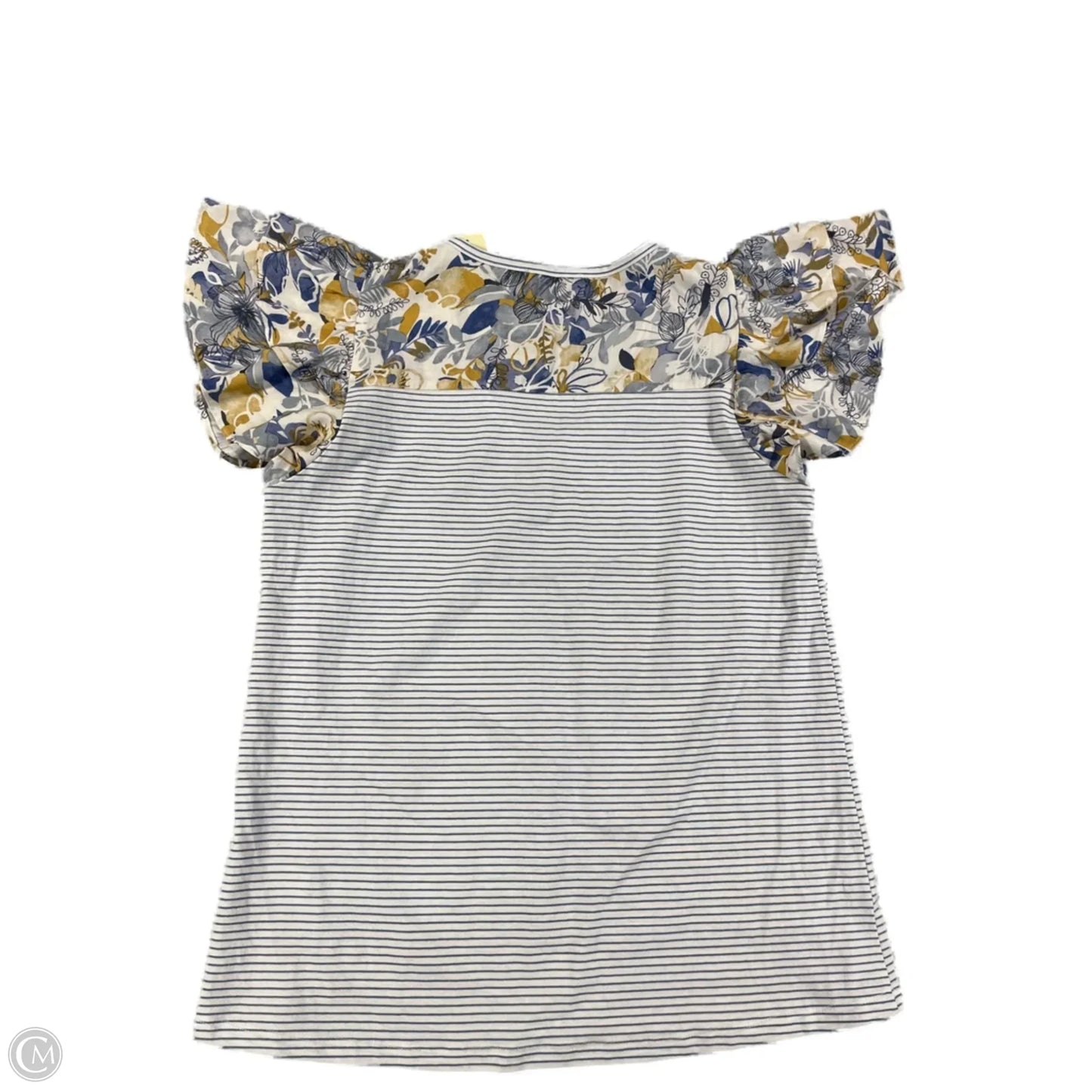 Top Short Sleeve By Doe & Rae In Striped Pattern, Size: S