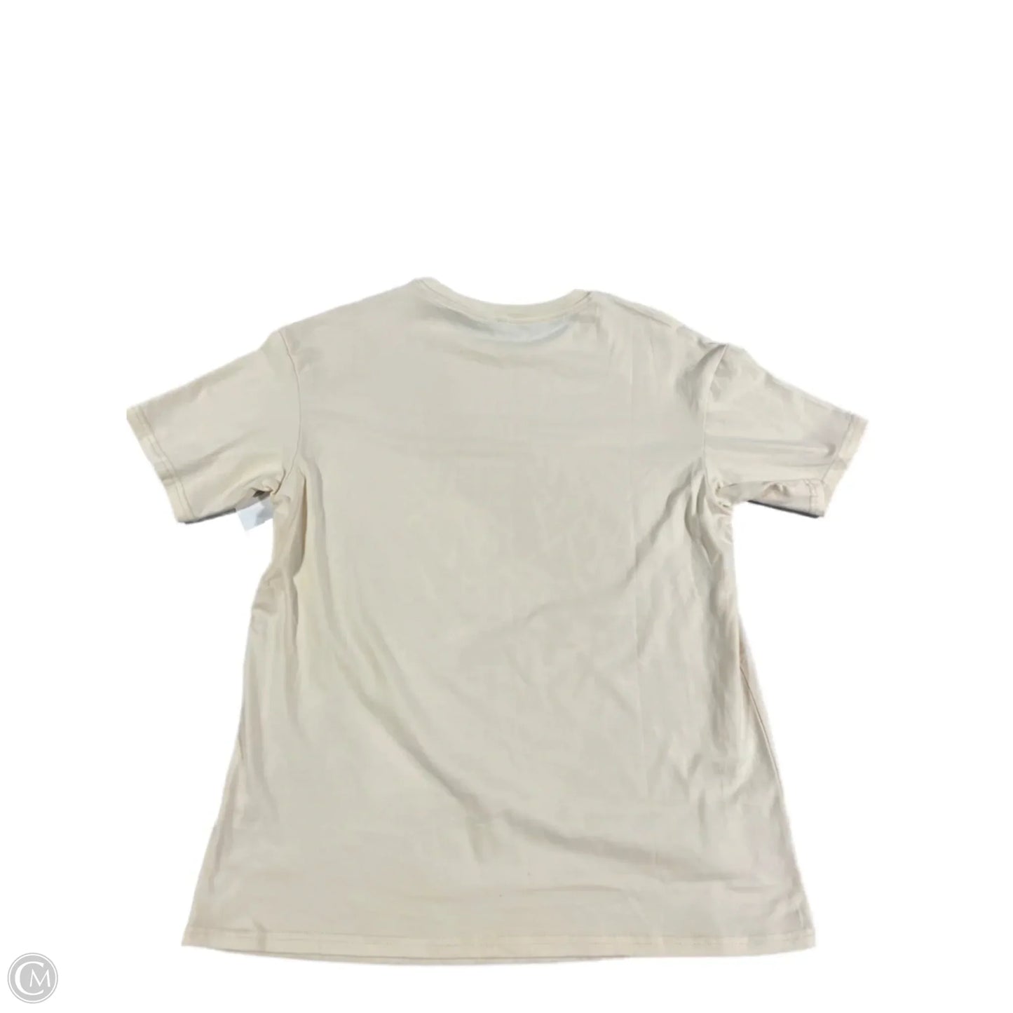 Top Short Sleeve By Cme In Cream, Size: S