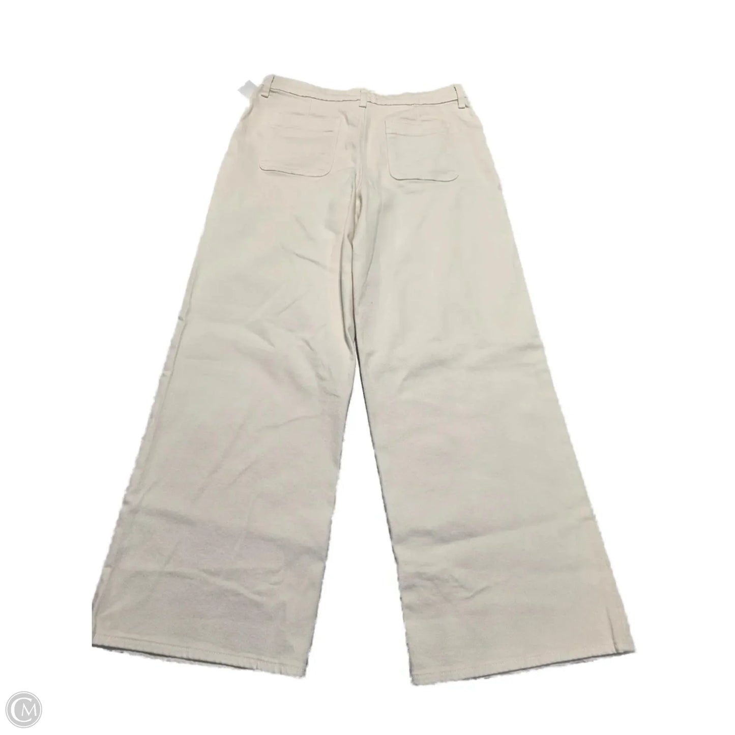 Jeans Wide Leg By Free Assembly In Cream, Size: 16