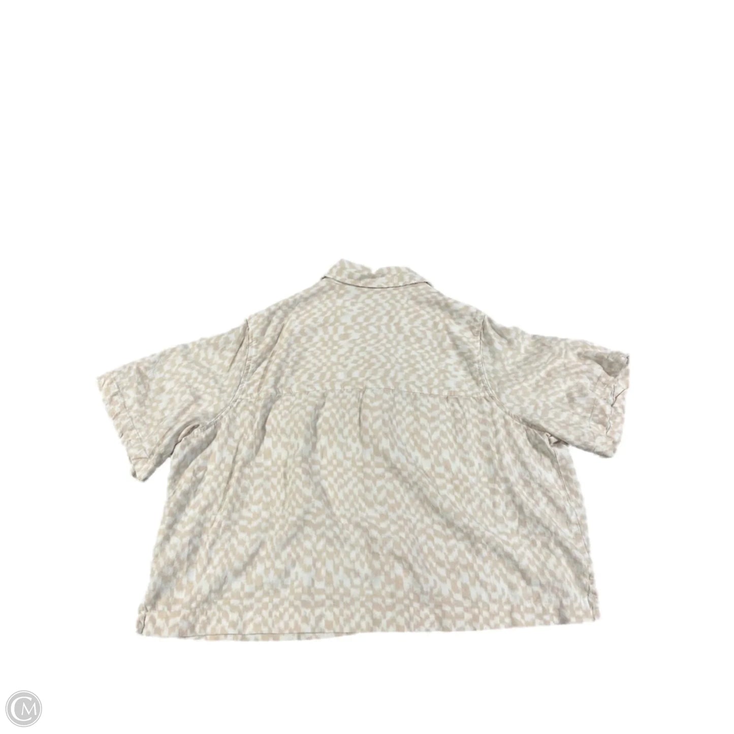 Top Short Sleeve By Universal Thread In Cream, Size: Xl
