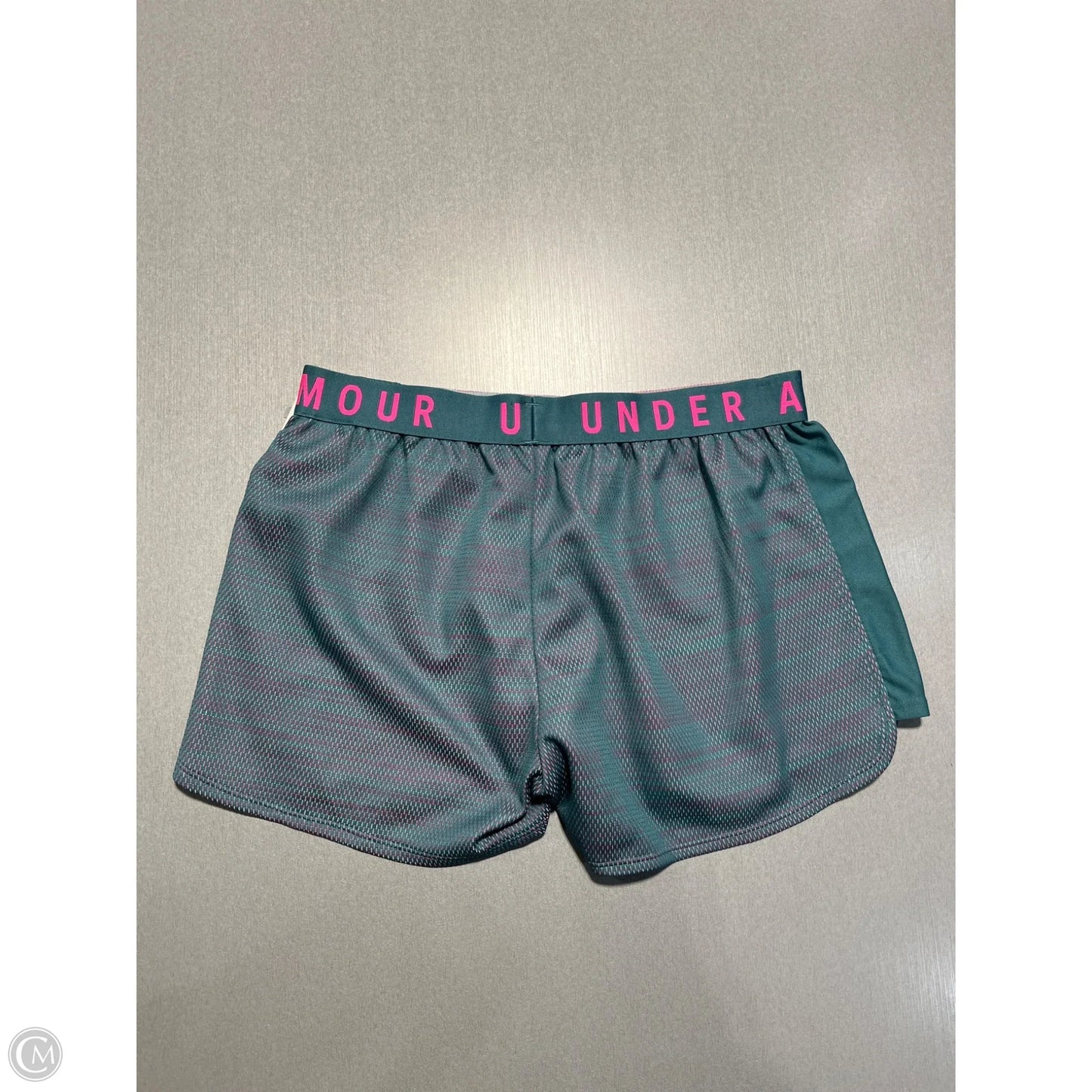 Athletic Shorts By Under Armour In Grey & Pink, Size: M