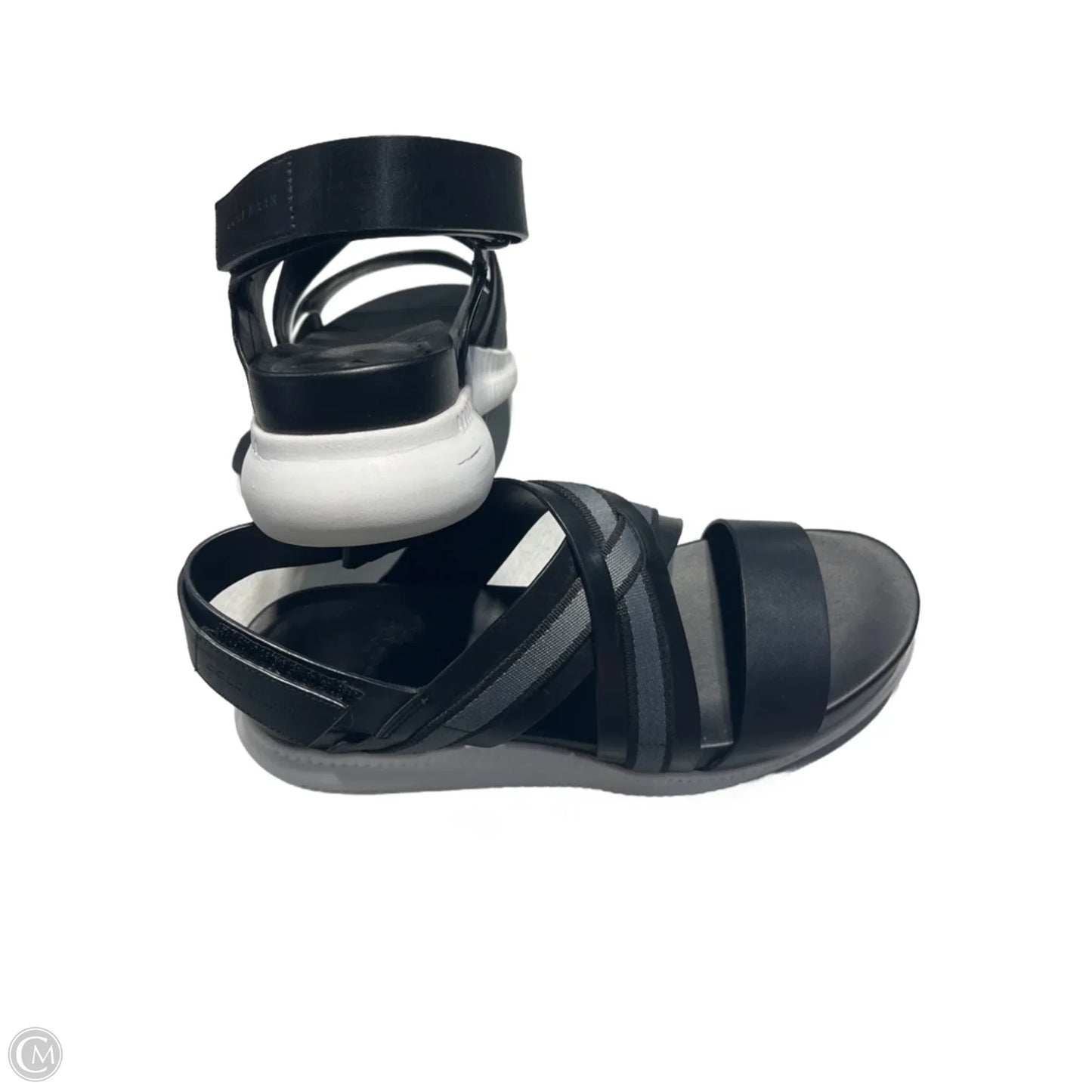 Sandals Flats By Cole-haan In Black & White, Size: 8.5