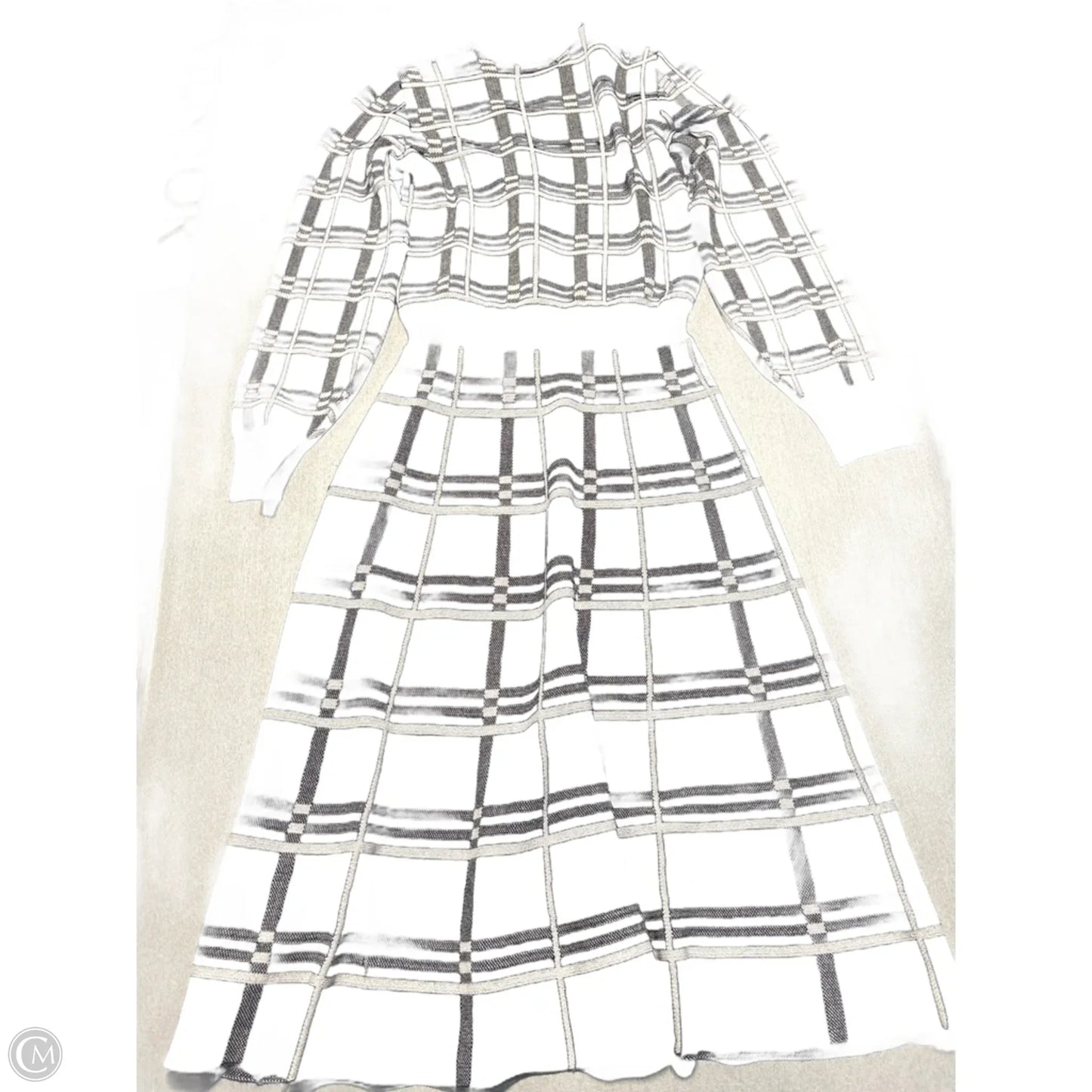 Dress Casual Short By Signature By Robbie Bee In Black & White, Size: M