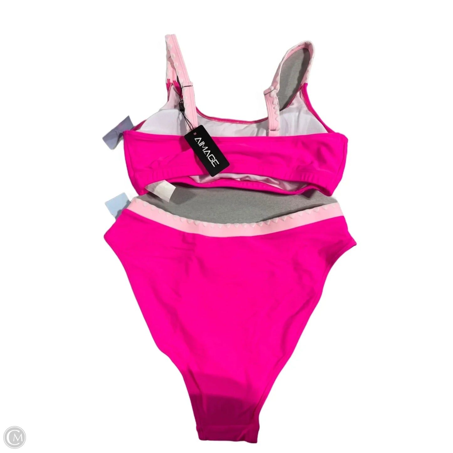 Swimsuit 2pc By Cme In Pink, Size: M