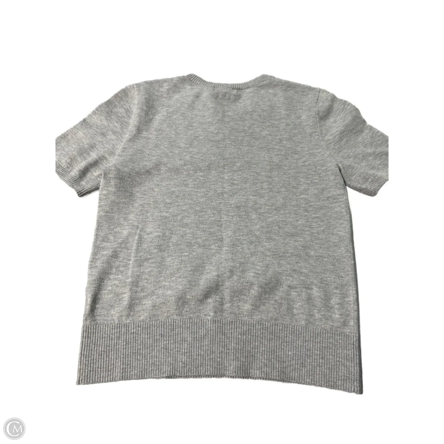 Top Short Sleeve By H&m In Grey, Size: S