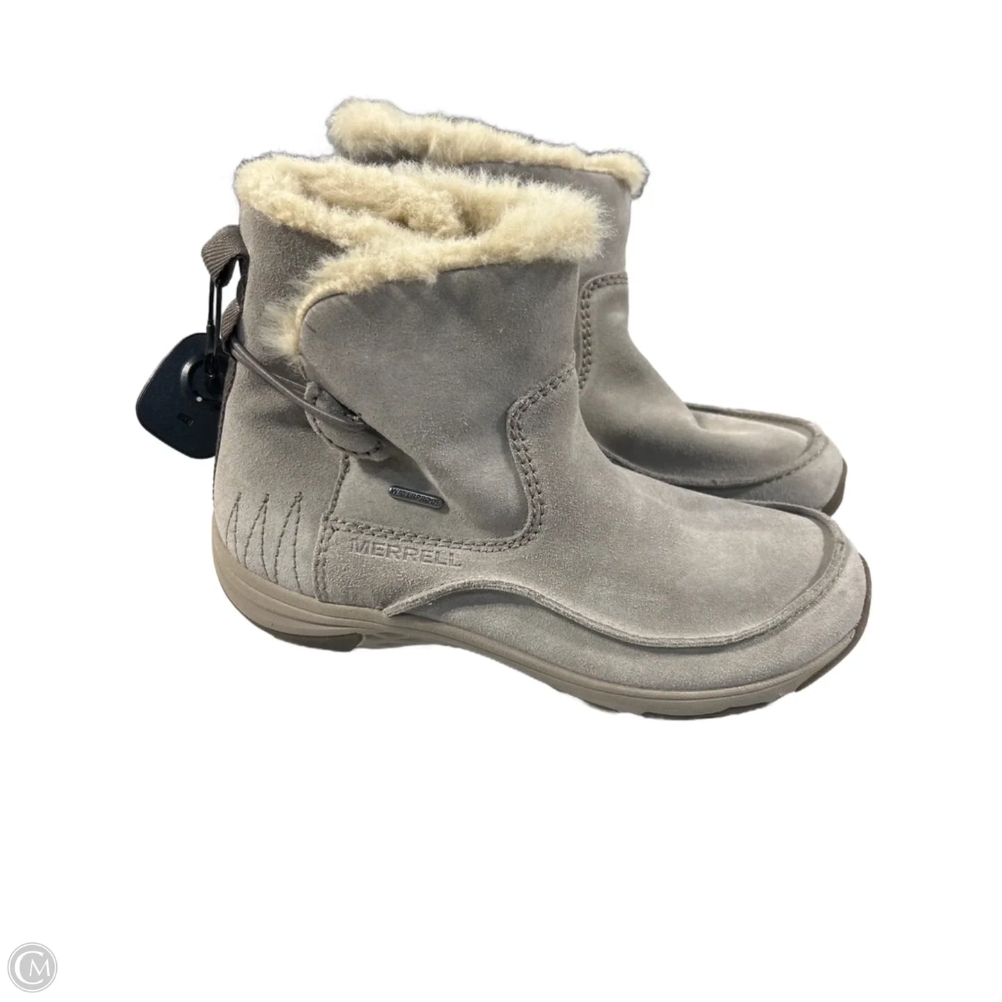 Boots Ankle Flats By Merrell In Brown, Size: 10