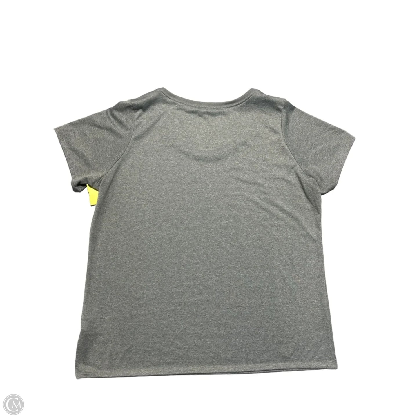 Athletic Top Short Sleeve By Nike In Grey, Size: Xxl