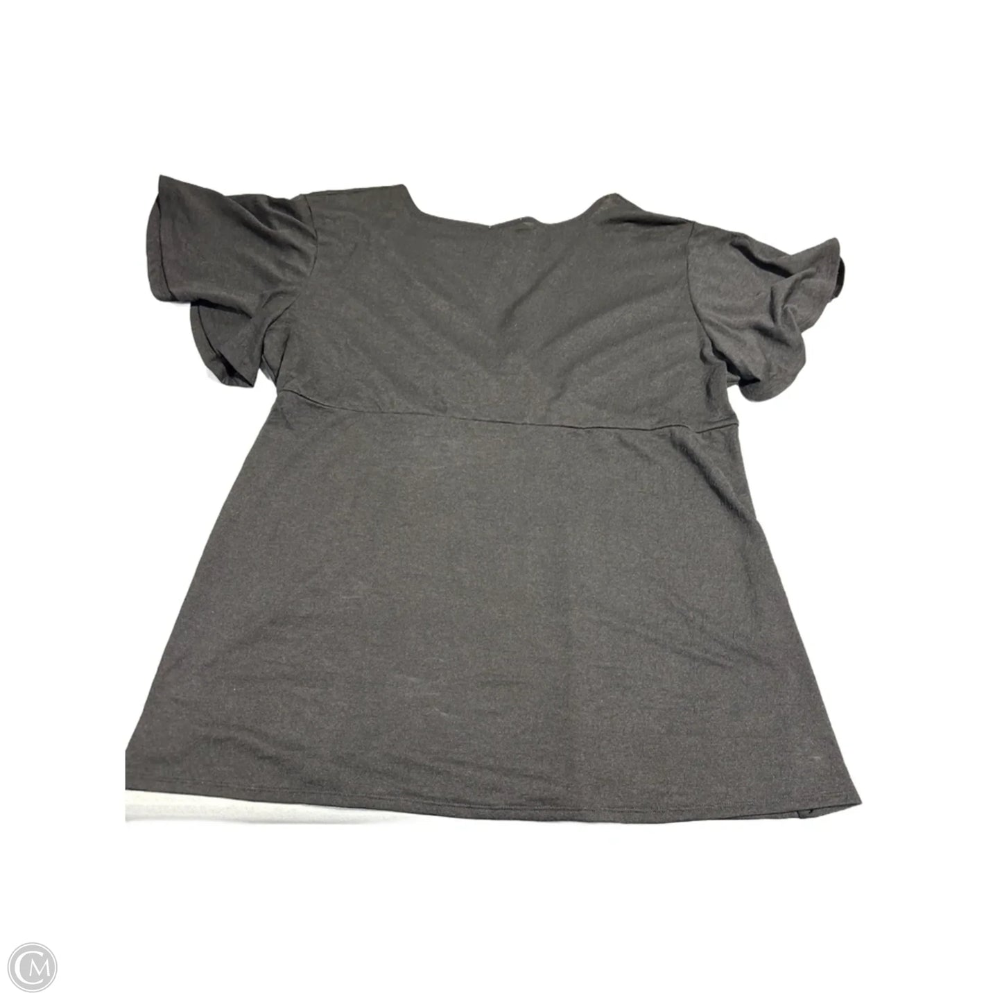 Top Short Sleeve By Cme In Black, Size: 3x
