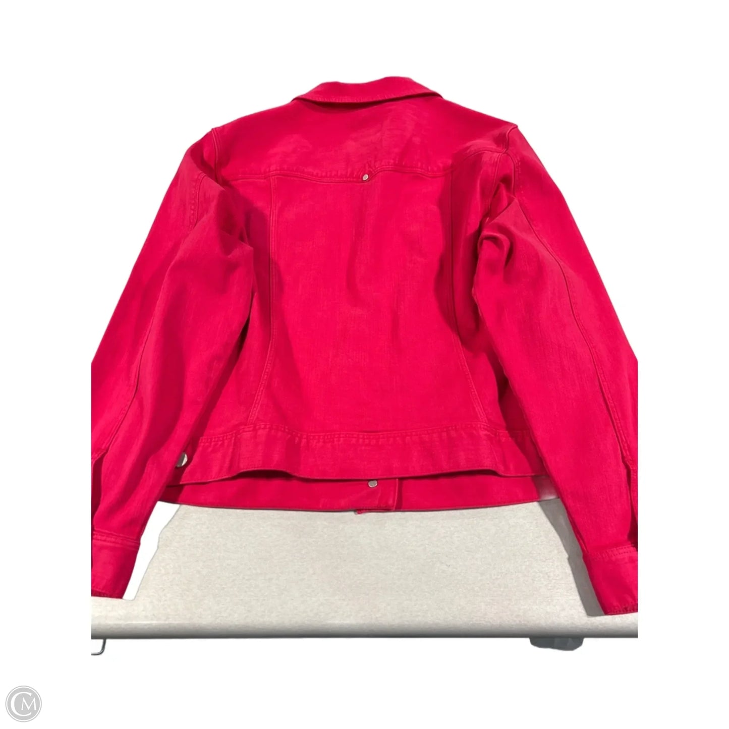 Jacket Denim By Liverpool In Pink Denim, Size: Xl