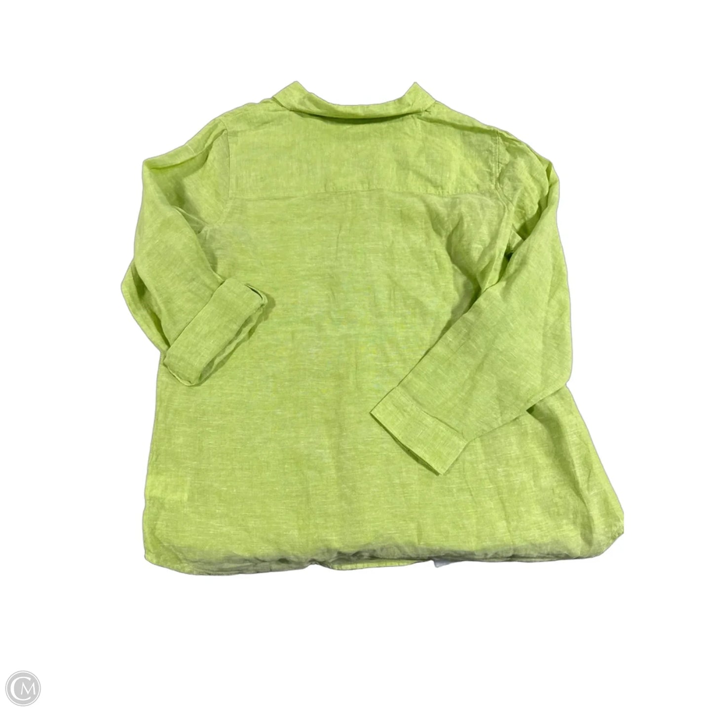 Top Long Sleeve By Sigrid Olsen In Green, Size: Xl