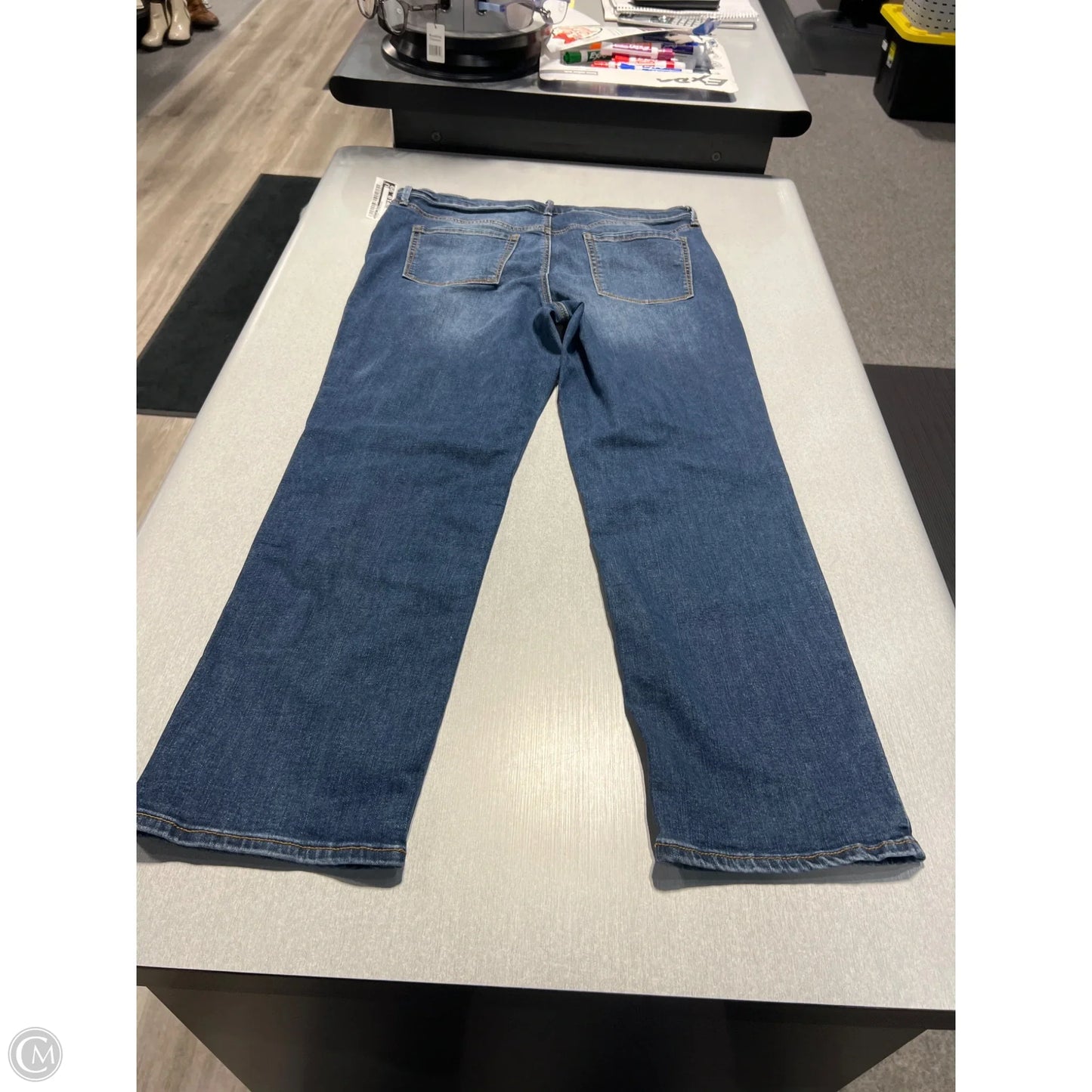 Jeans Straight By Ella Moss In Blue, Size: 14