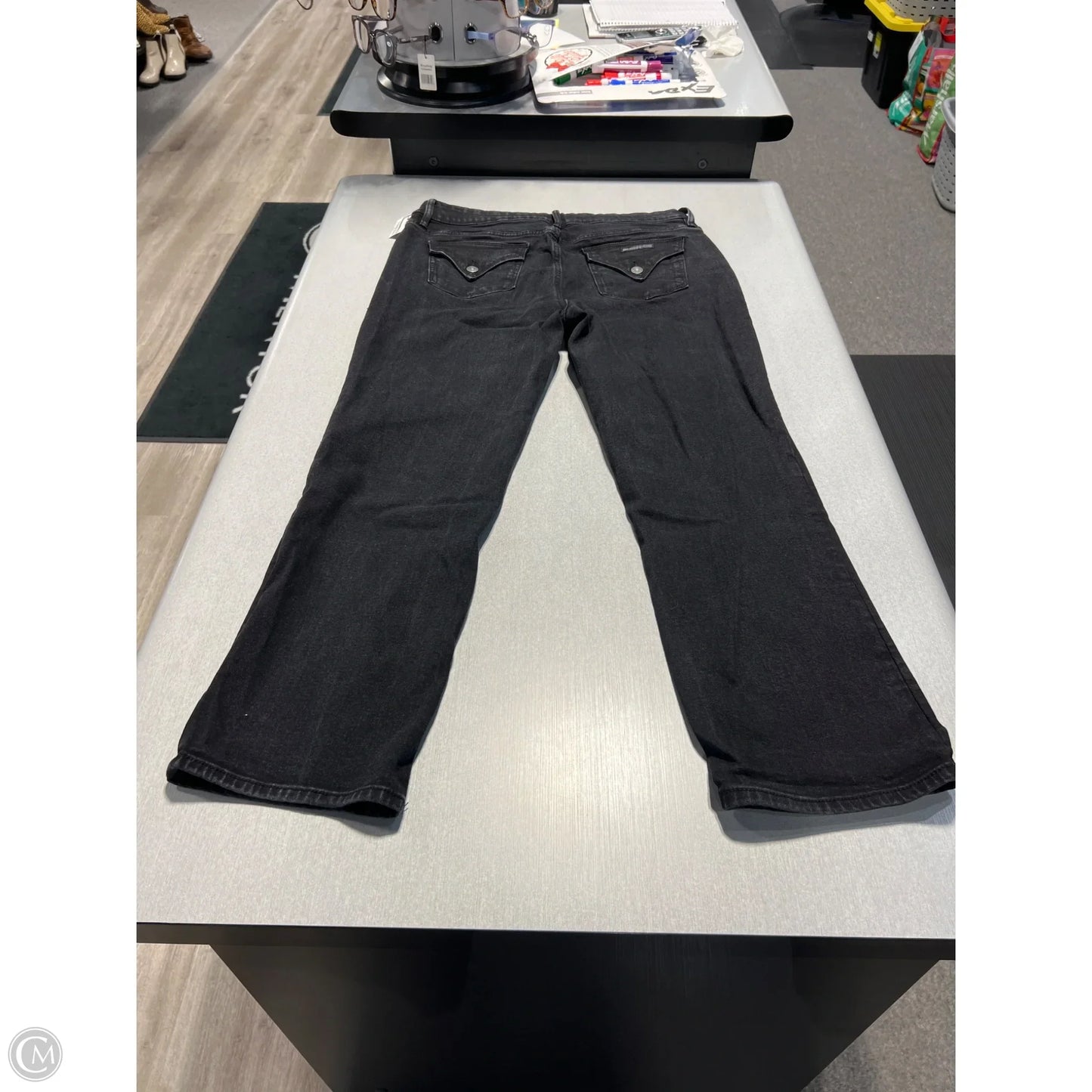 Jeans Straight By Hudson In Black, Size: 14