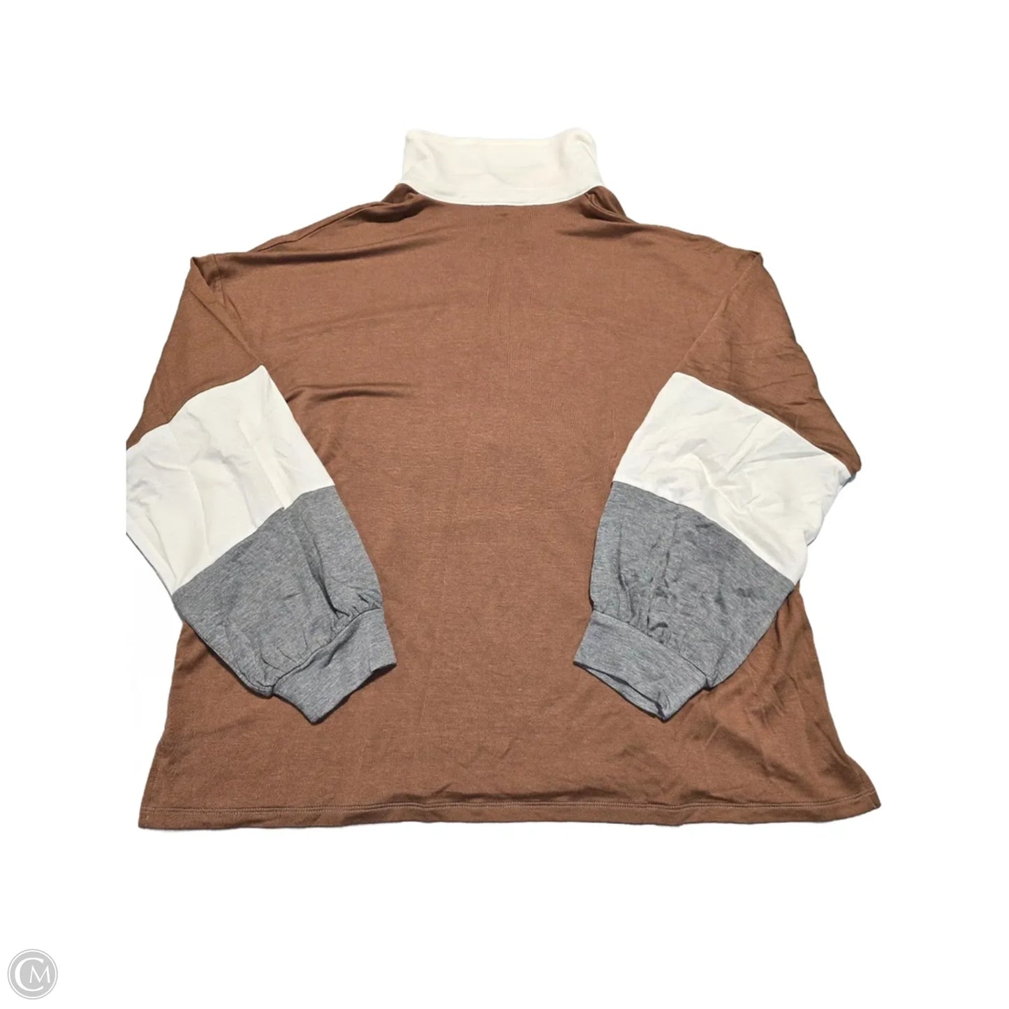 Top Long Sleeve By Maurices In Striped Pattern, Size: Xl