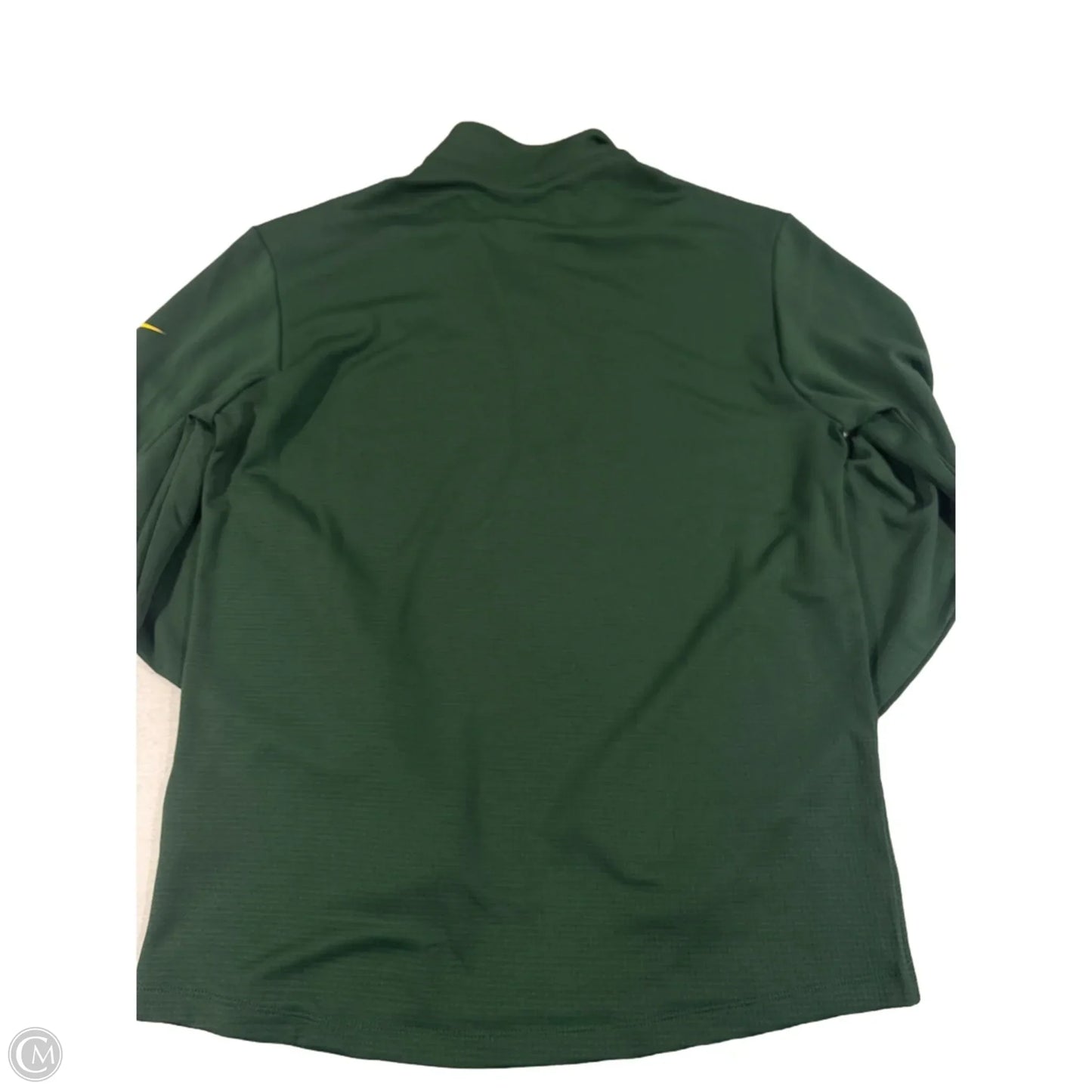 Athletic Top Long Sleeve Collar By Cmc In Green, Size: M
