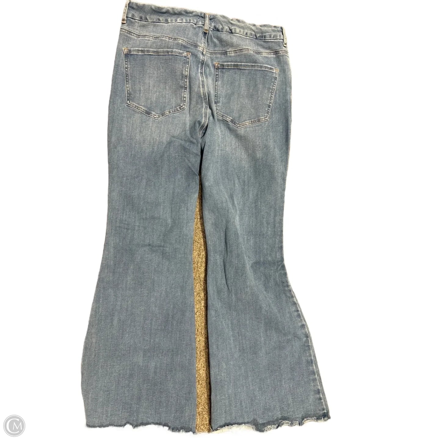 Jeans Boot Cut By Express In Blue Denim, Size: L