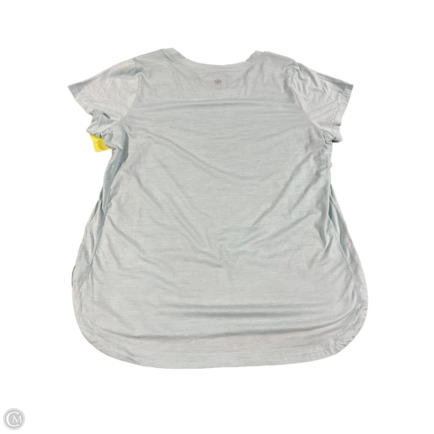 Athletic Top Short Sleeve By Gaiam In Blue, Size: L