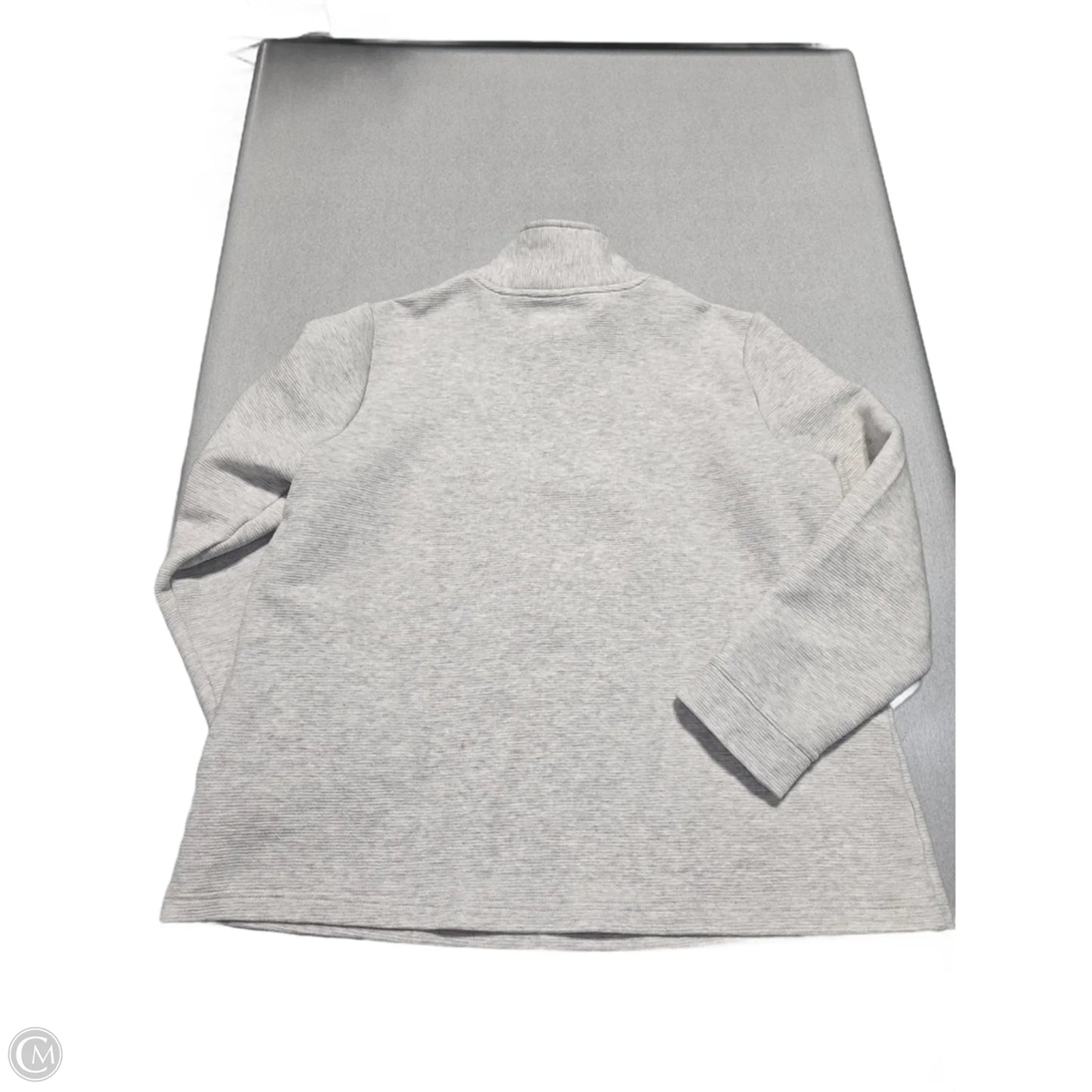 Sweatshirt Collar By Croft And Barrow In Grey, Size: L