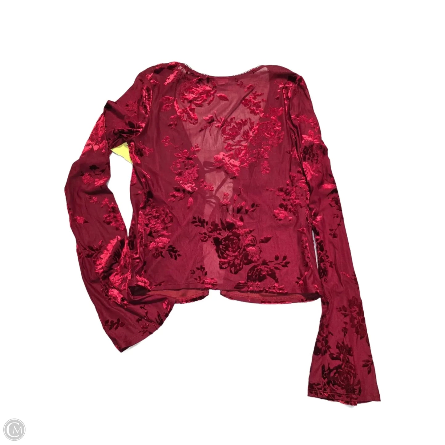 Top Long Sleeve By Garage In Red, Size: M