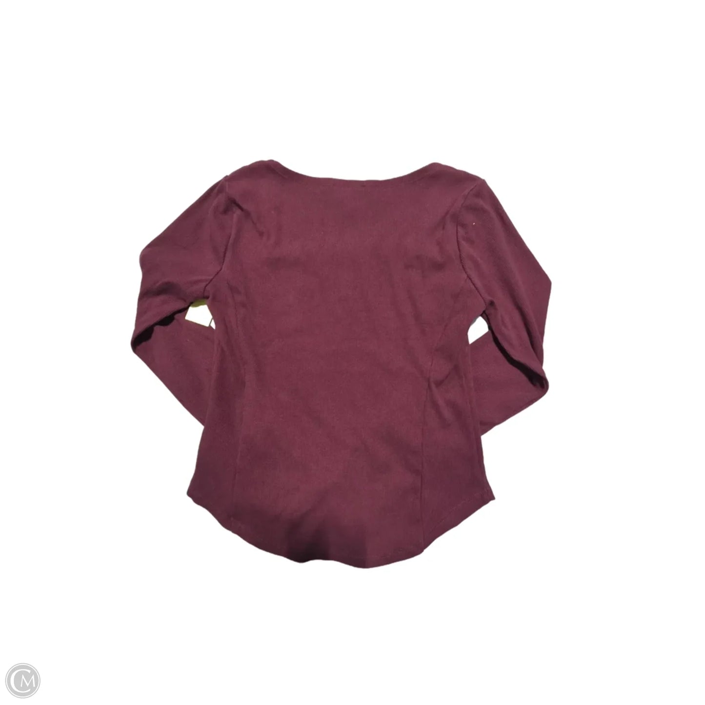 Top Long Sleeve By Jessica Simpson In Maroon, Size: S