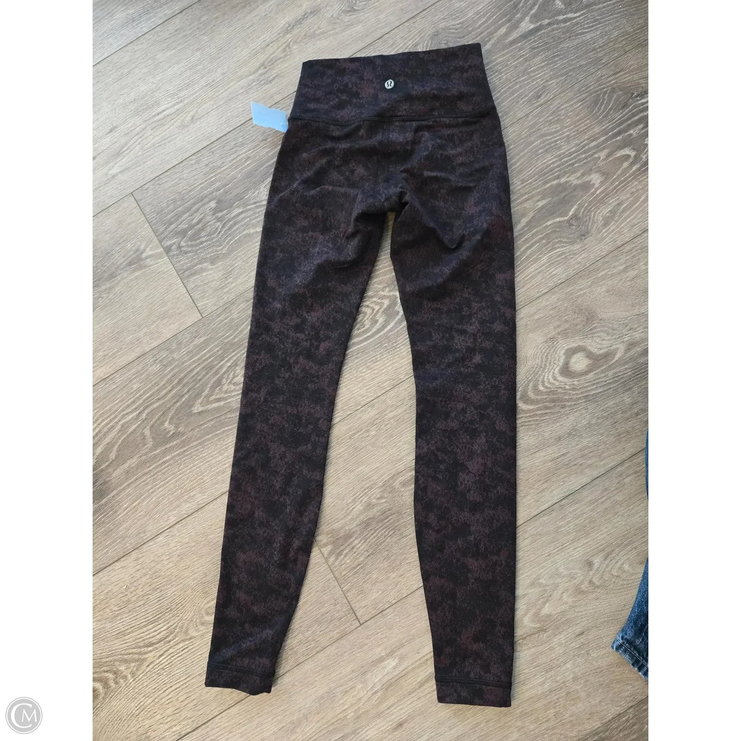 Athletic Leggings By Lululemon In Black & Purple, Size: 4