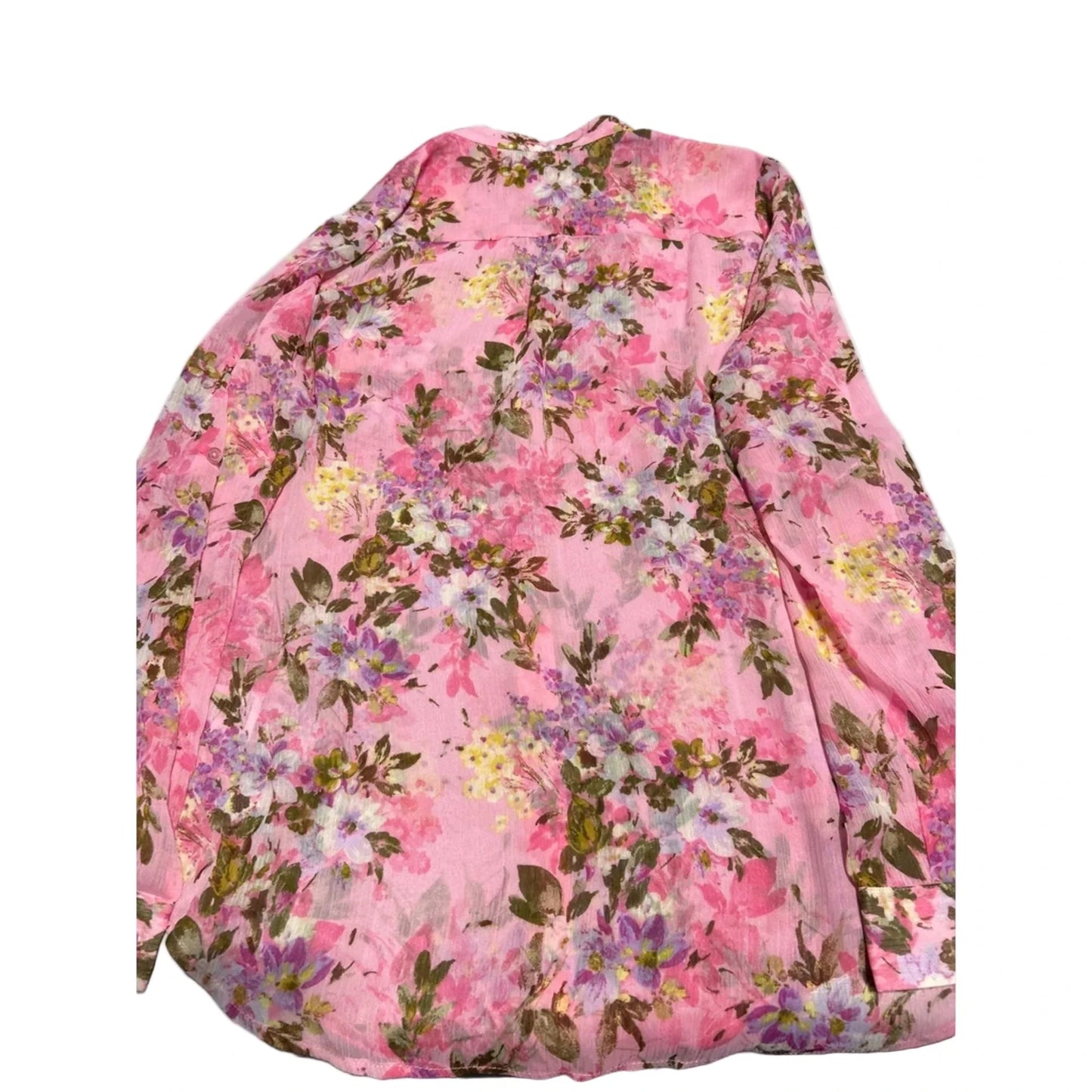 Blouse Long Sleeve By Kut In Pink, Size: L