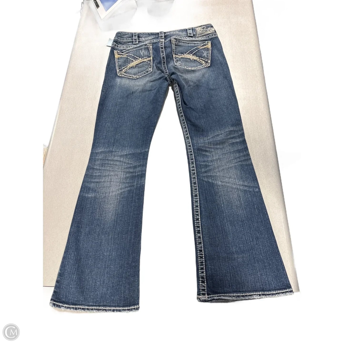 Jeans Boot Cut By Silver In Blue Denim, Size: 12