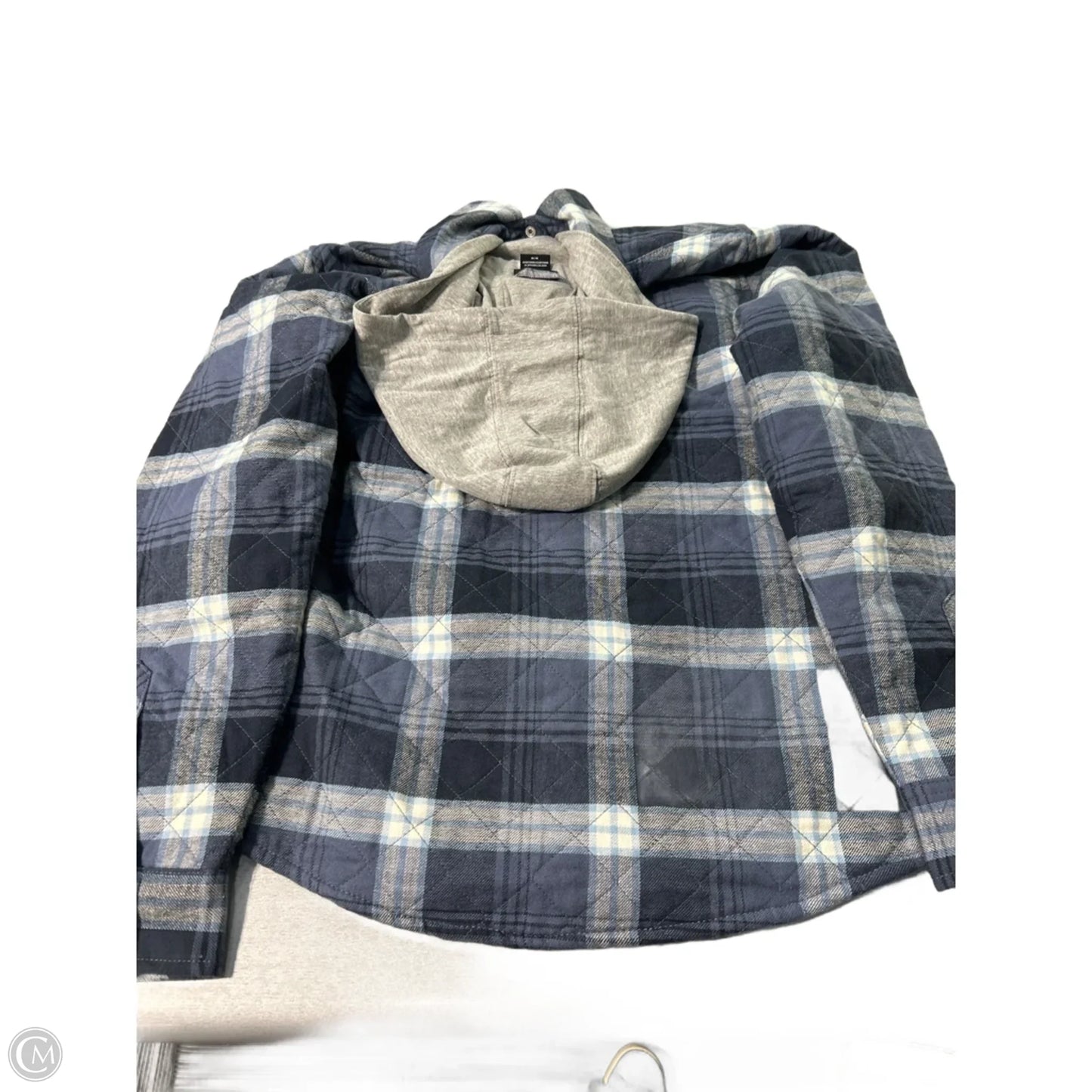 Jacket Puffer & Quilted By Dickies In Plaid Pattern, Size: M