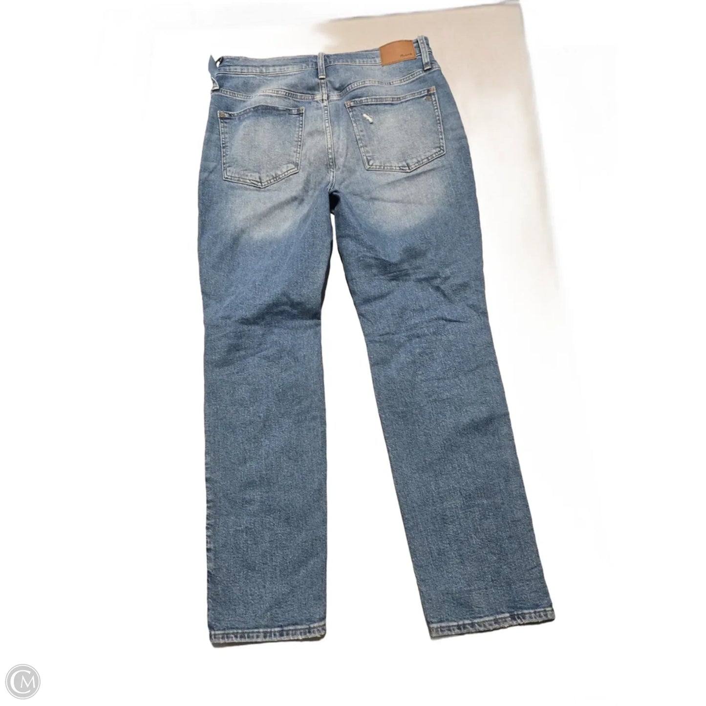 Jeans Straight By Madewell In Blue Denim, Size: 10