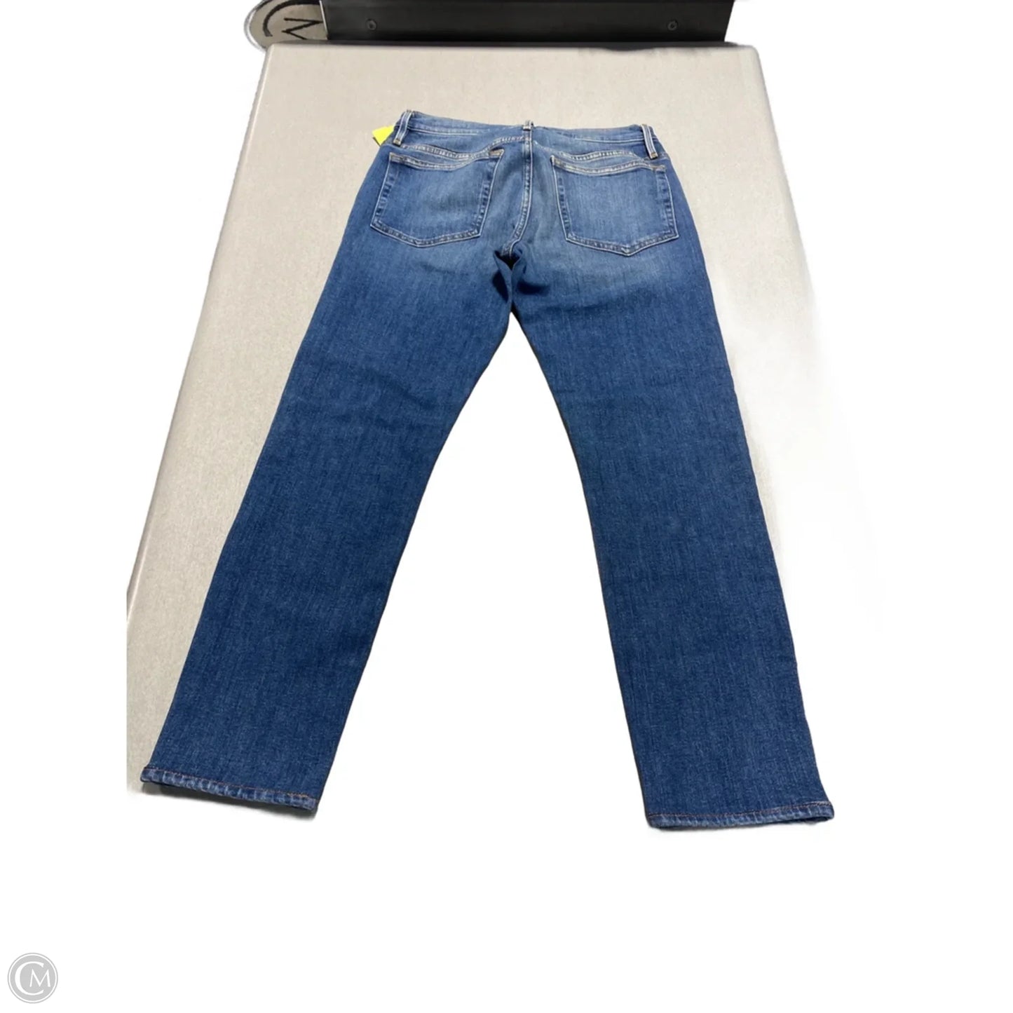 Jeans Straight By Frame In Blue Denim, Size: 6