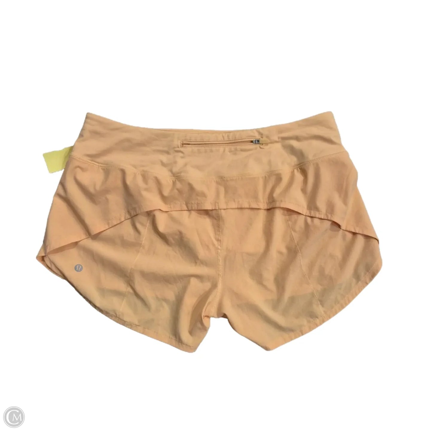 Athletic Shorts By Lululemon In Orange, Size: 12