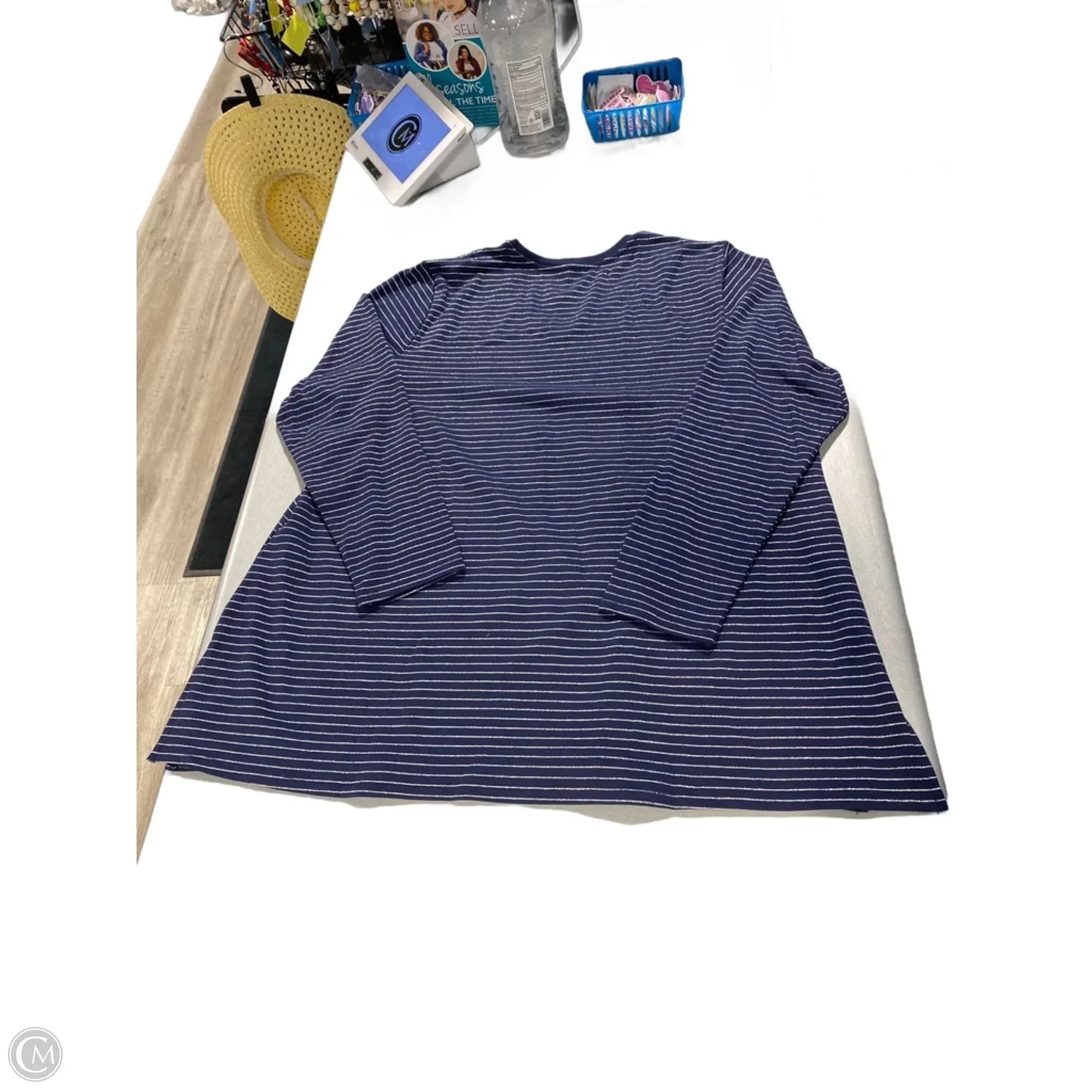 Top Long Sleeve By Lane Bryant In Blue, Size: 3x