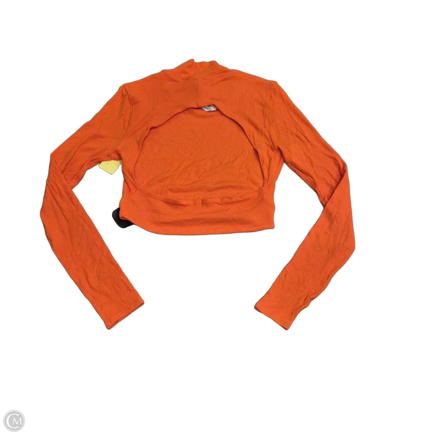 Top Long Sleeve By Lululemon In Orange, Size: 8