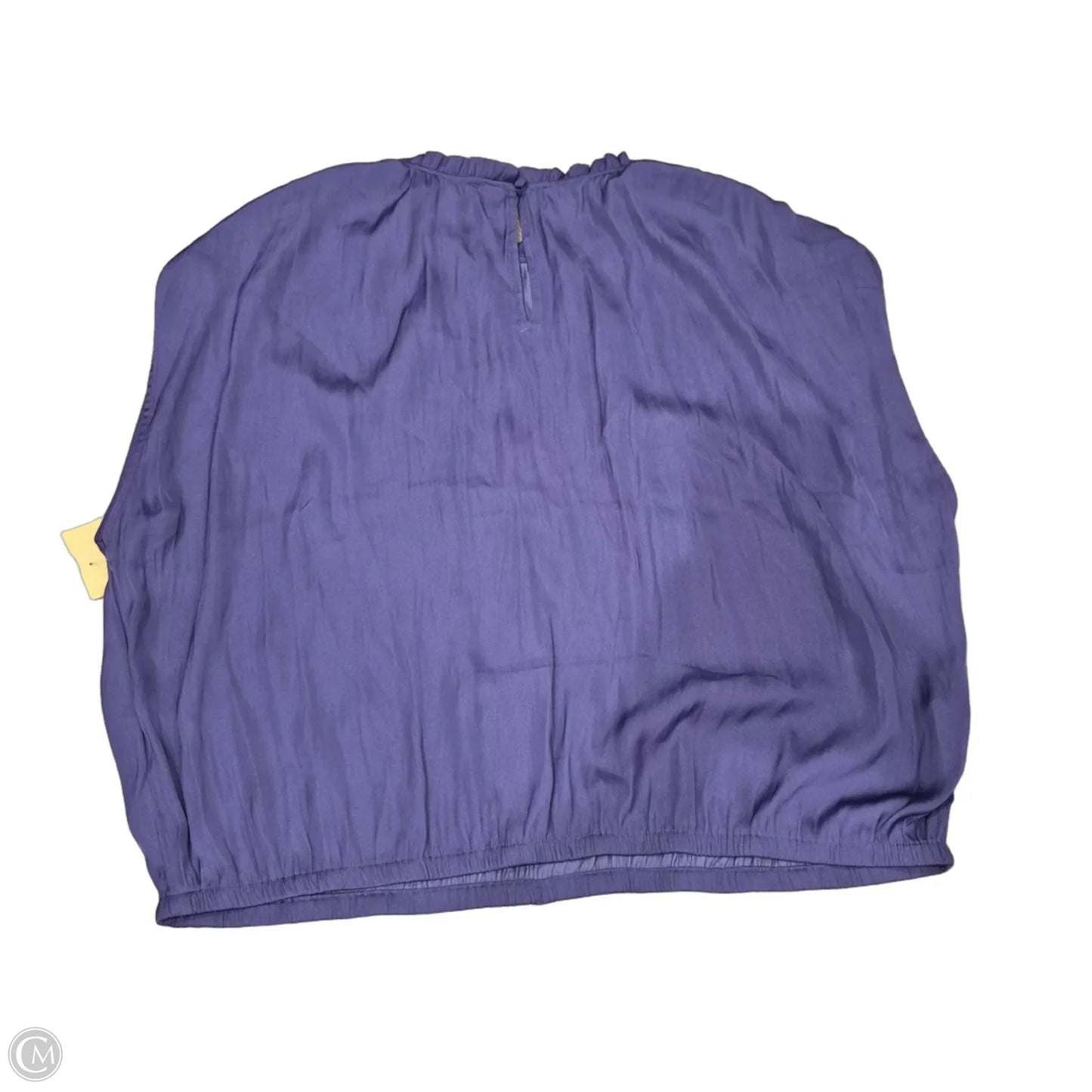 Blouse Short Sleeve By Loft In Purple, Size: Xl