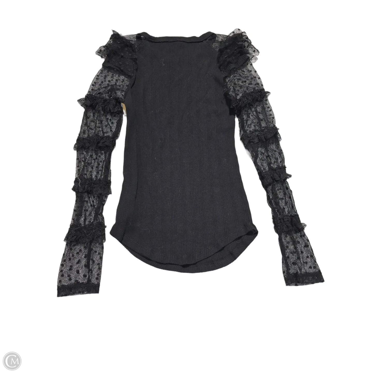 Top Long Sleeve By Free People In Black, Size: M