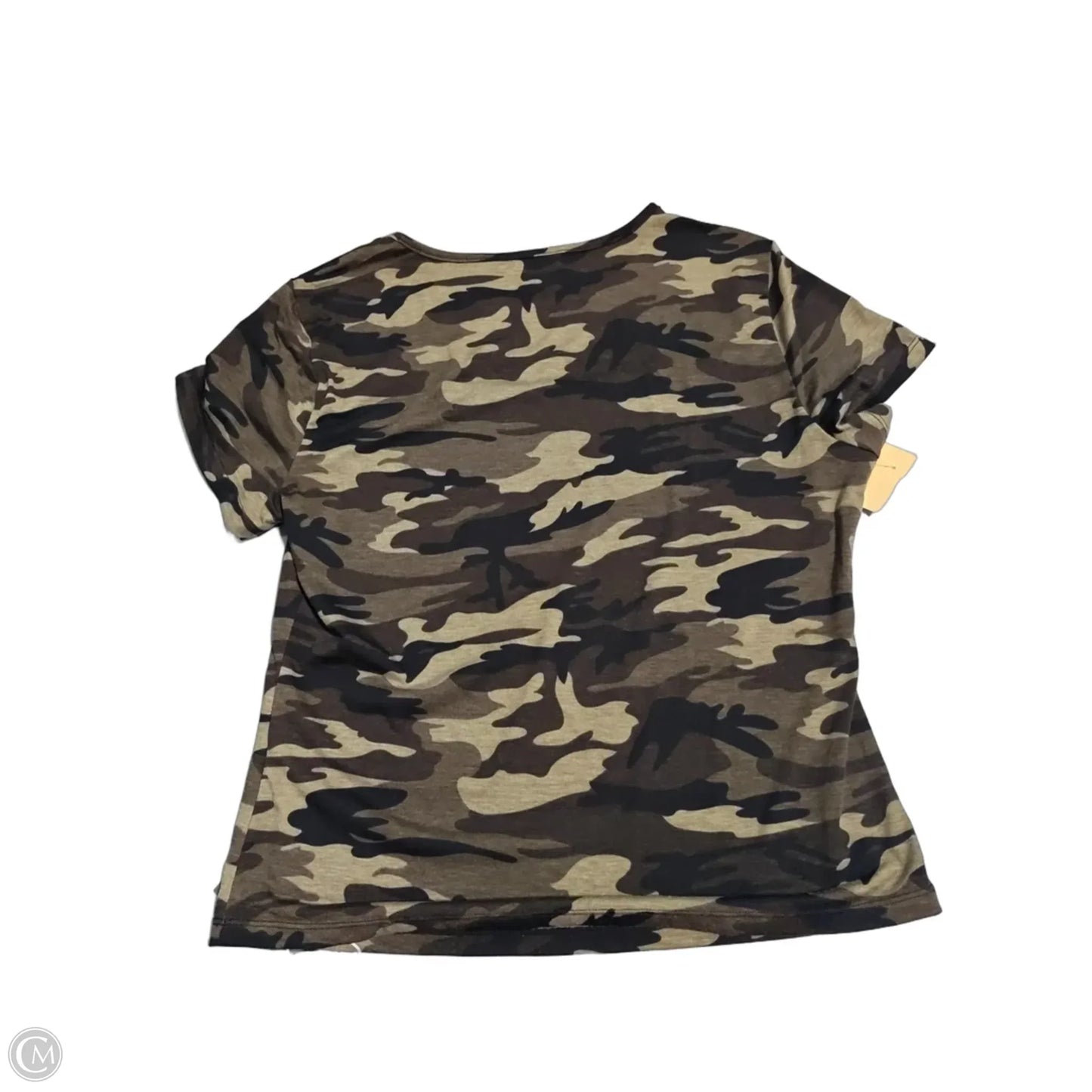 Top Short Sleeve By Halara In Camouflage Print, Size: S