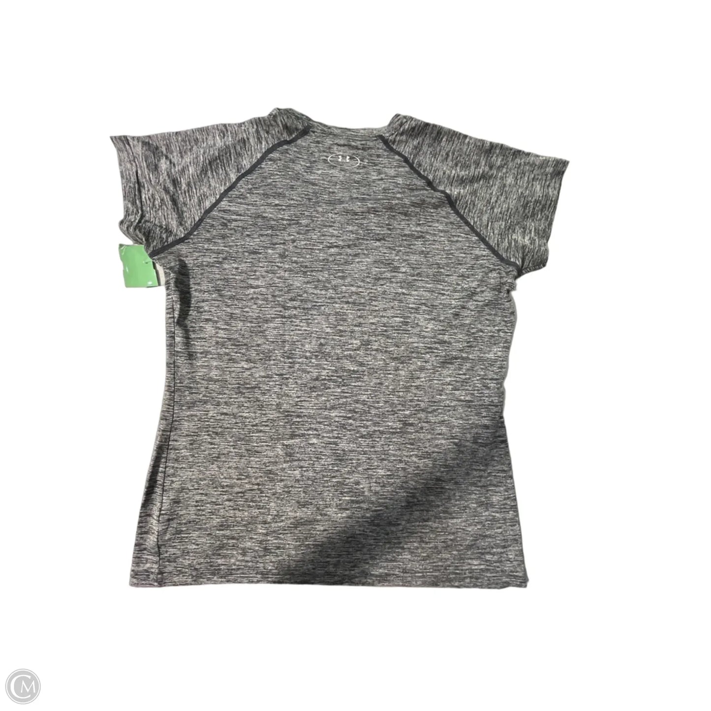 Athletic Top Short Sleeve By Under Armour In Grey, Size: M