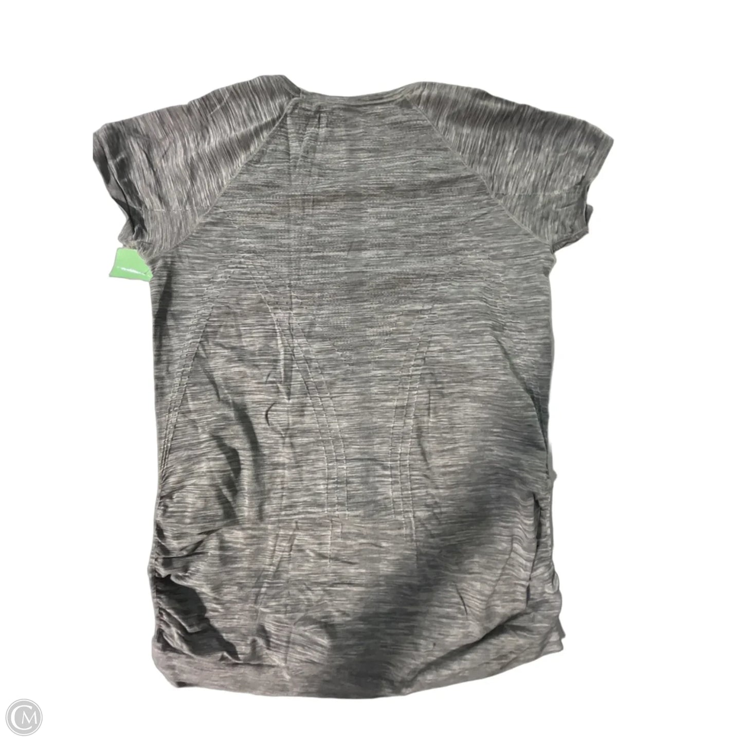 Athletic Top Short Sleeve By Athleta In Grey, Size: L