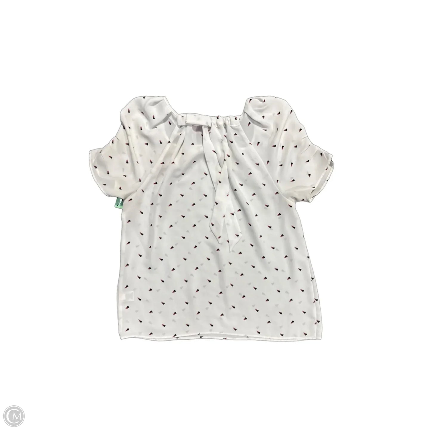 Top Short Sleeve By Elle In White, Size: S