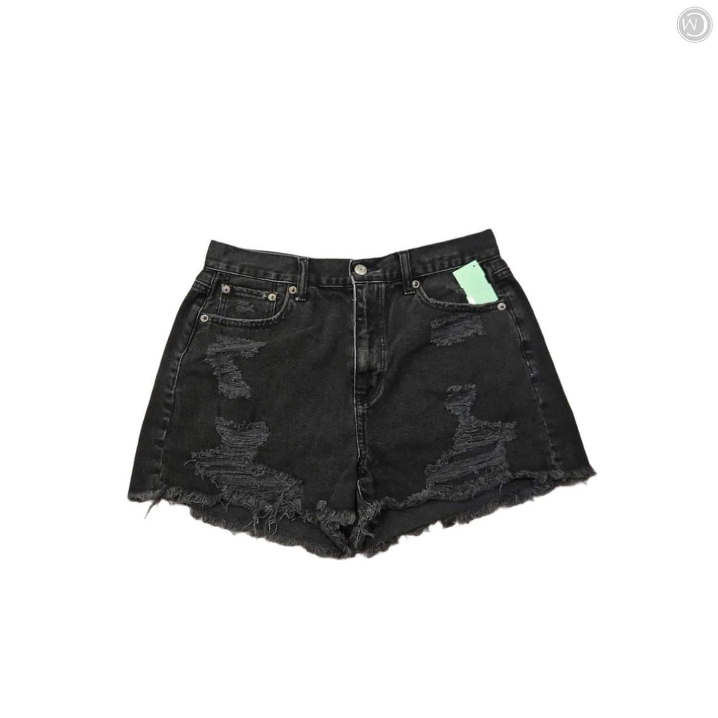 Shorts By American Eagle In Black Denim, Size: 6