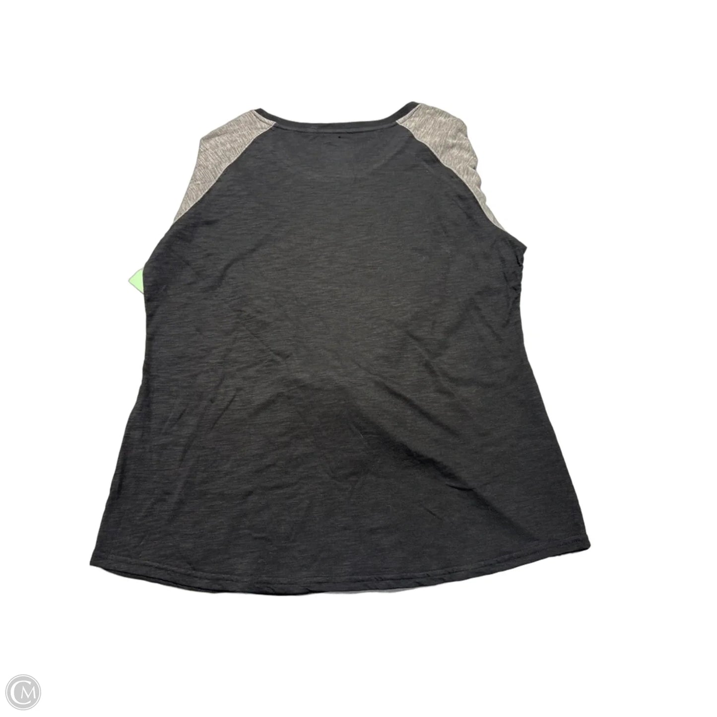Top Long Sleeve By Cmc In Black & Grey, Size: 2x