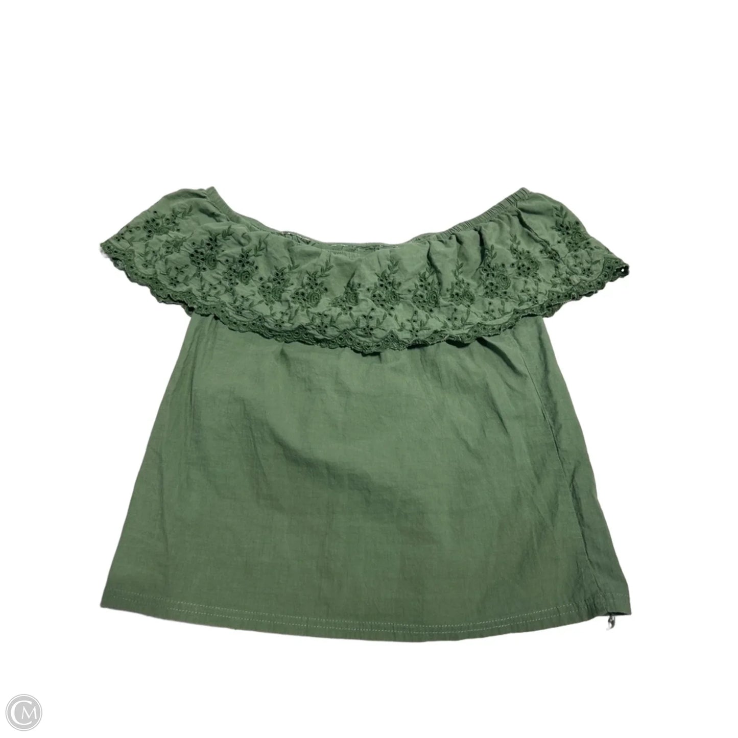 Top Short Sleeve By Mi Ami In Green, Size: M