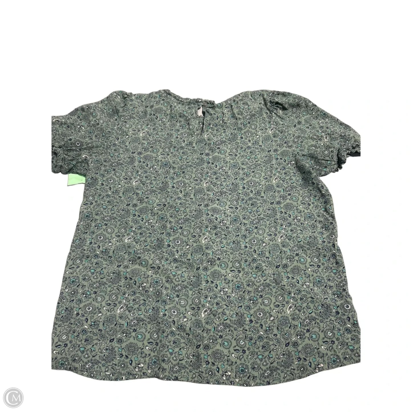 Top Short Sleeve By Loft In Green, Size: Xxl