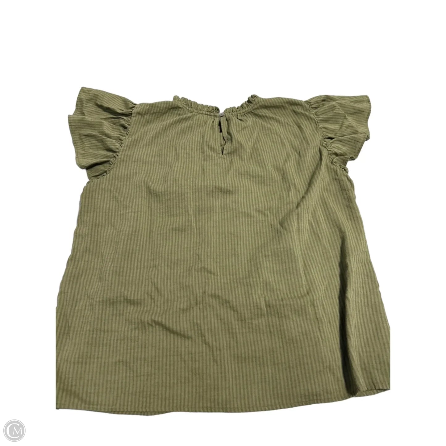 Top Short Sleeve By Loft In Green, Size: Xxl