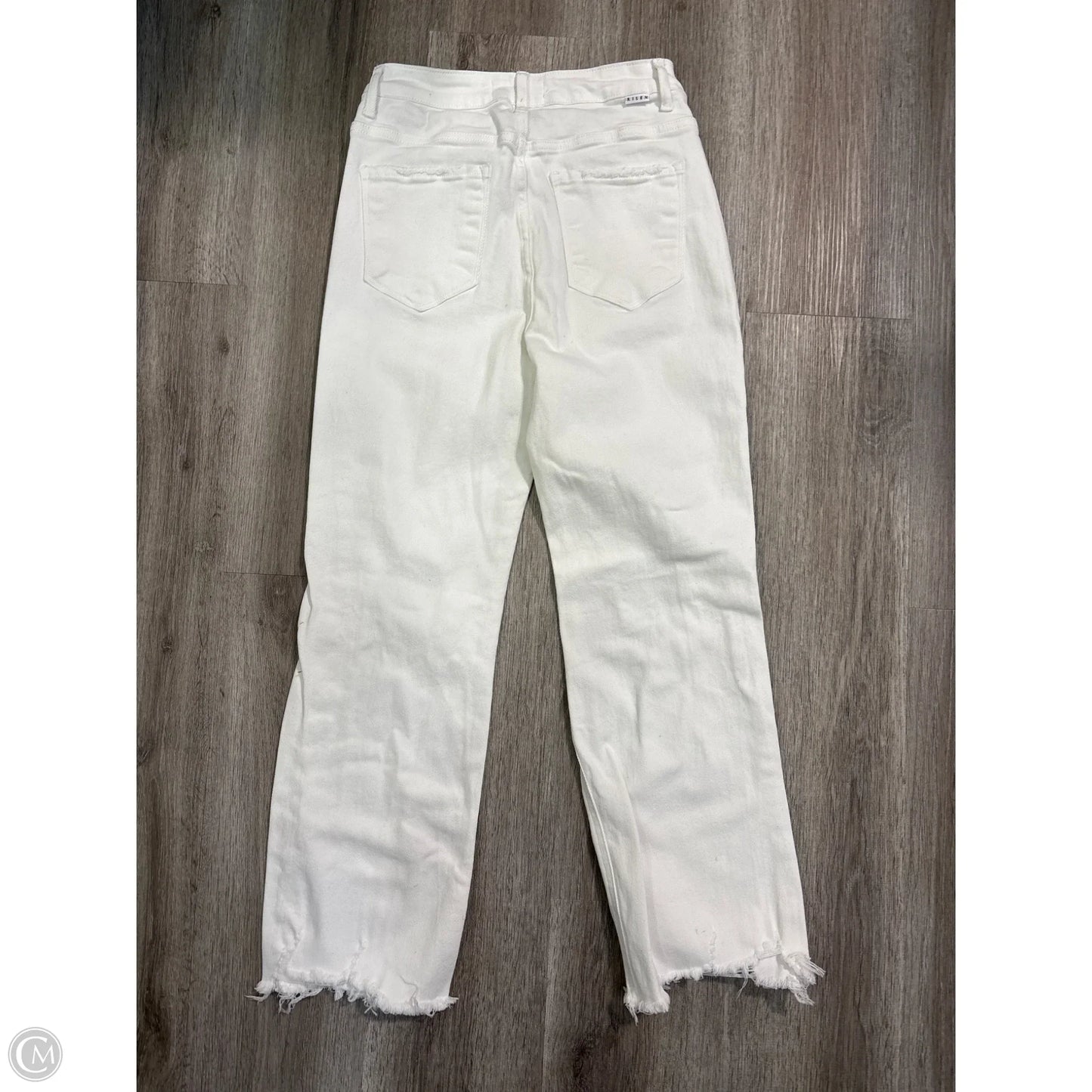 Jeans Straight By Risen In White, Size: 8